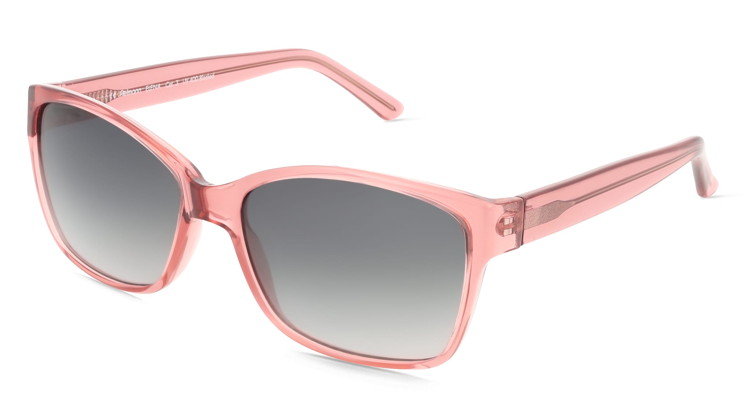 Fielmann LD 033 SUN FA Damen-Sonnenbrille Vollrand Quadratisch Propionat-Gestell, Pink