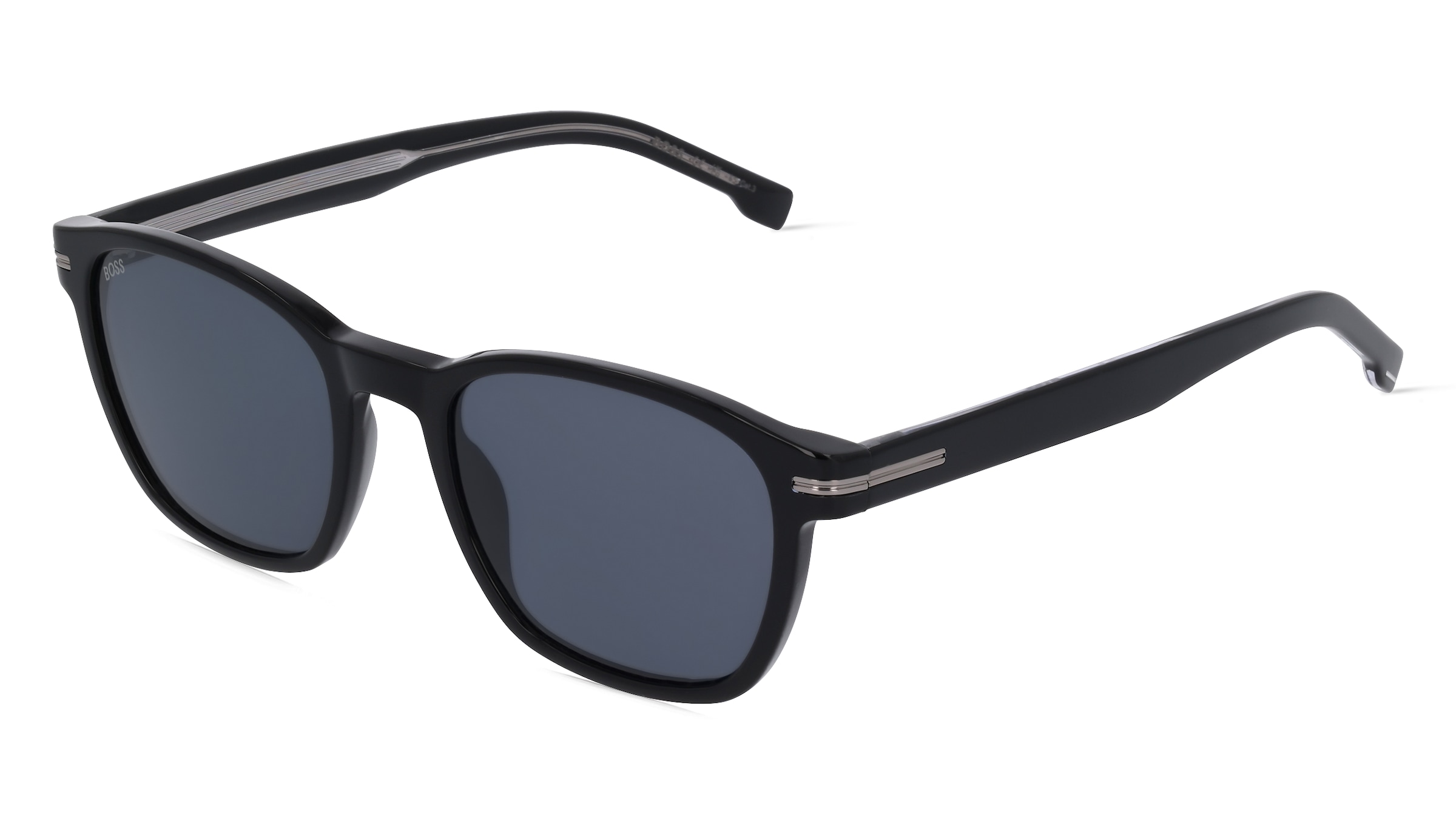 Boss 1505/S Herren-Sonnenbrille Vollrand Quadratisch Acetat-Gestell, Schwarz