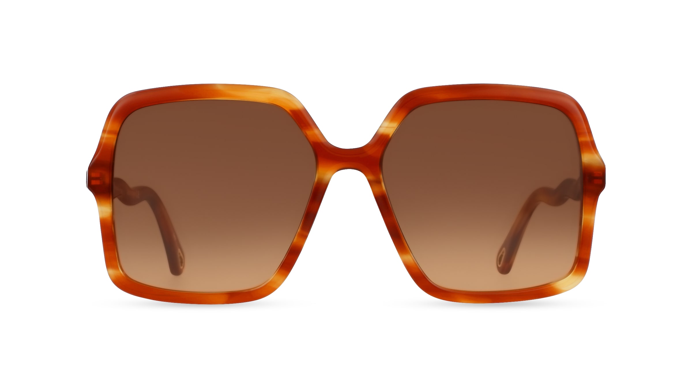 Chloé CH0086S Damen-Sonnenbrille Vollrand Eckig Bio-Acetat-Gestell, braun