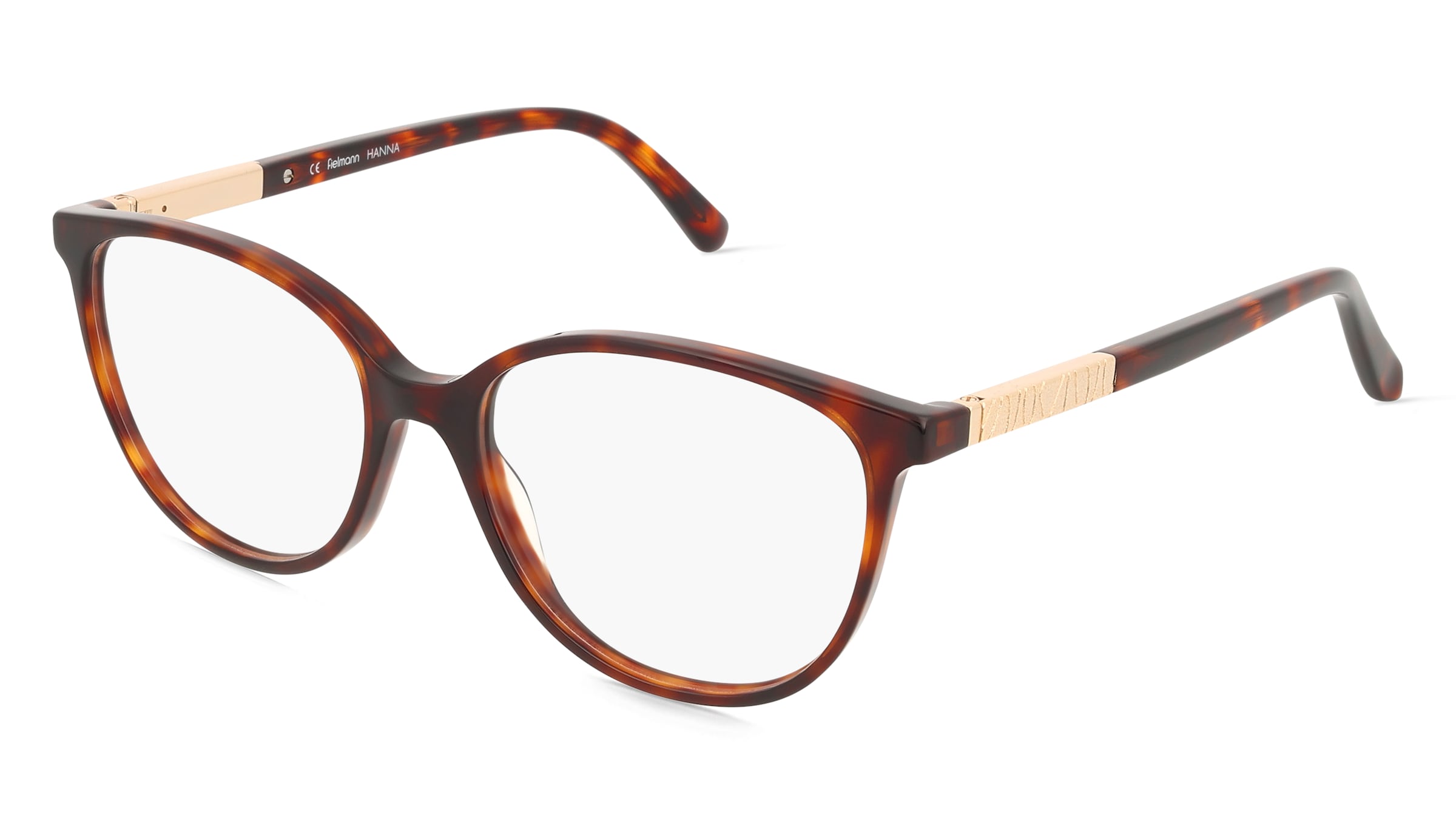 Fielmann LN 067 FLEX CL HANNA Damen-Brille inkl. Gläser Vollrand Oval Acetat-Gestell 53/16/140, Havanna