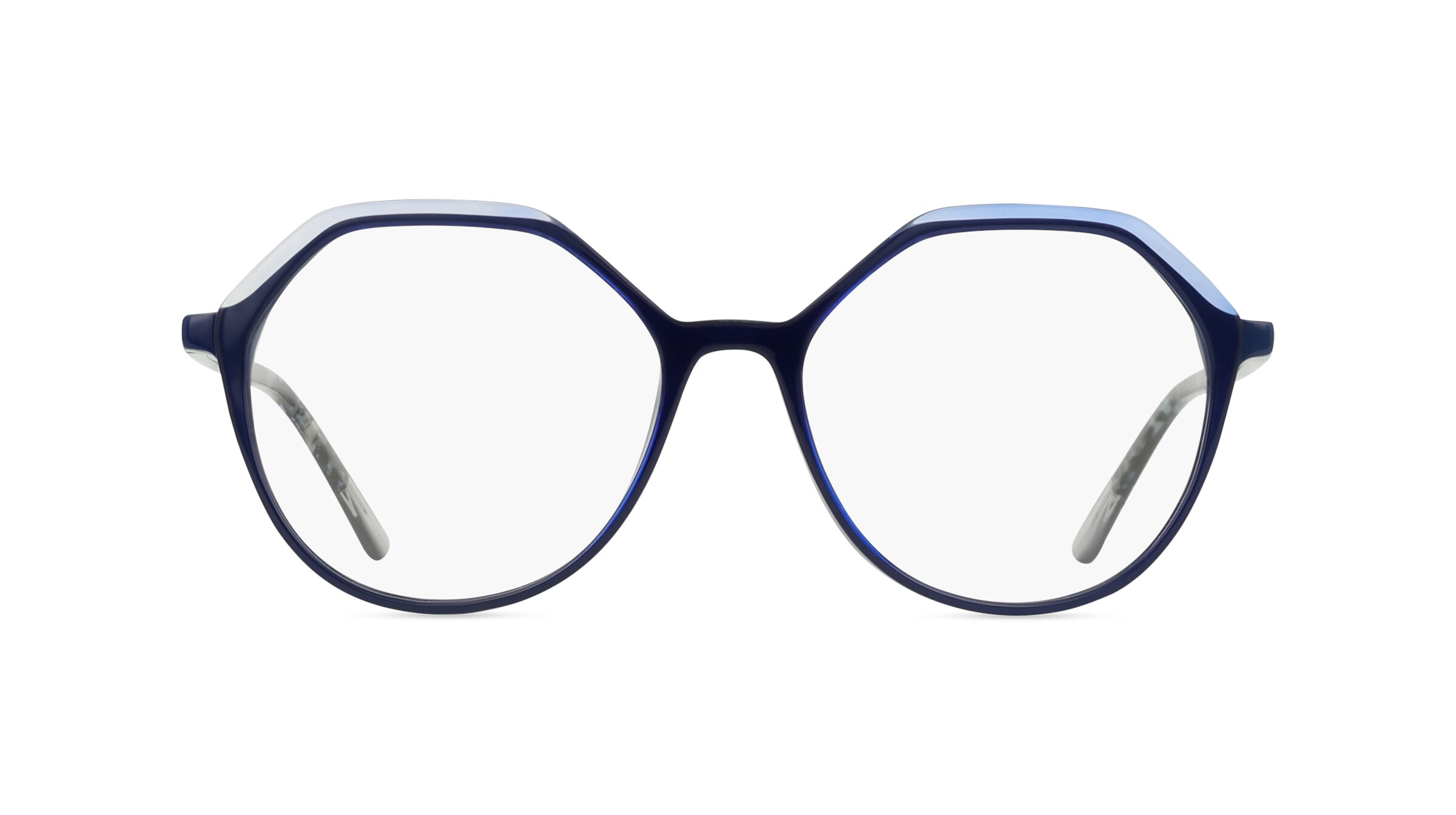 Comma 70177 Damen-Brille inkl. Gläser Vollrand Eckig Kunststoff-Gestell 52mm/16mm/145mm, blau