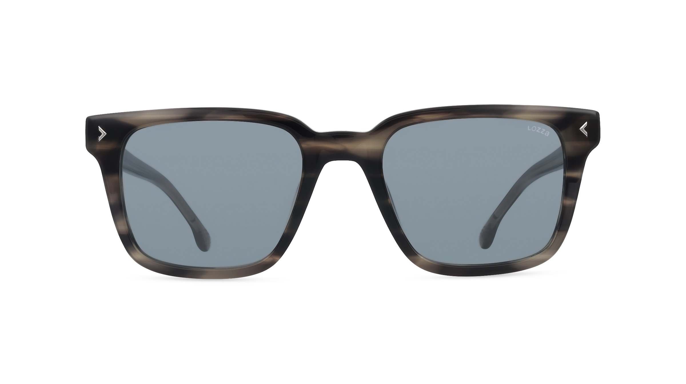 Lozza LOZSL4283 Herren-Sonnenbrille Vollrand Eckig Kunststoff-Gestell, grau