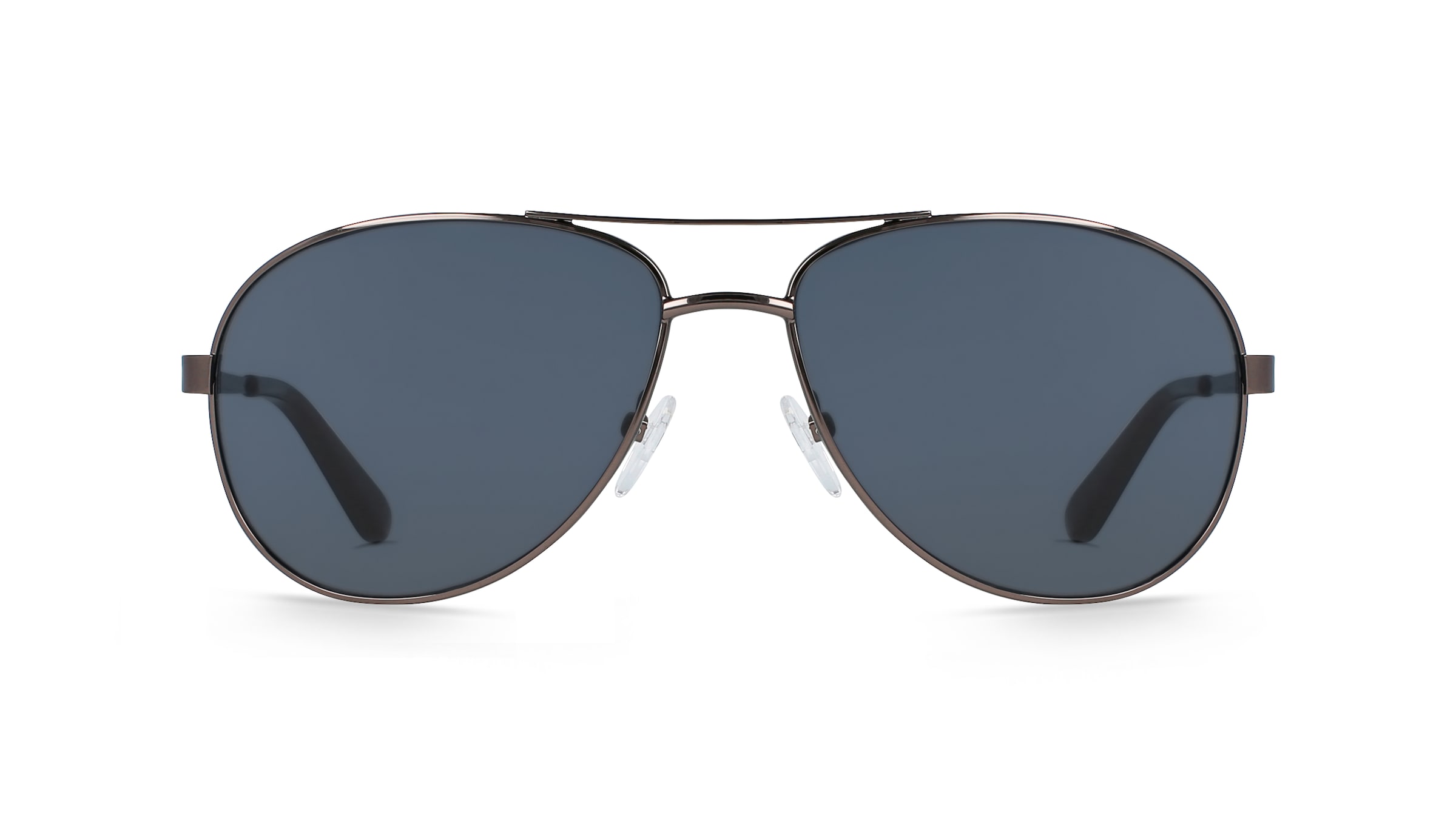 Fielmann BD 345 SUN TR Herren-Sonnenbrille Vollrand Pilot Edelstahl-Gestell, grau