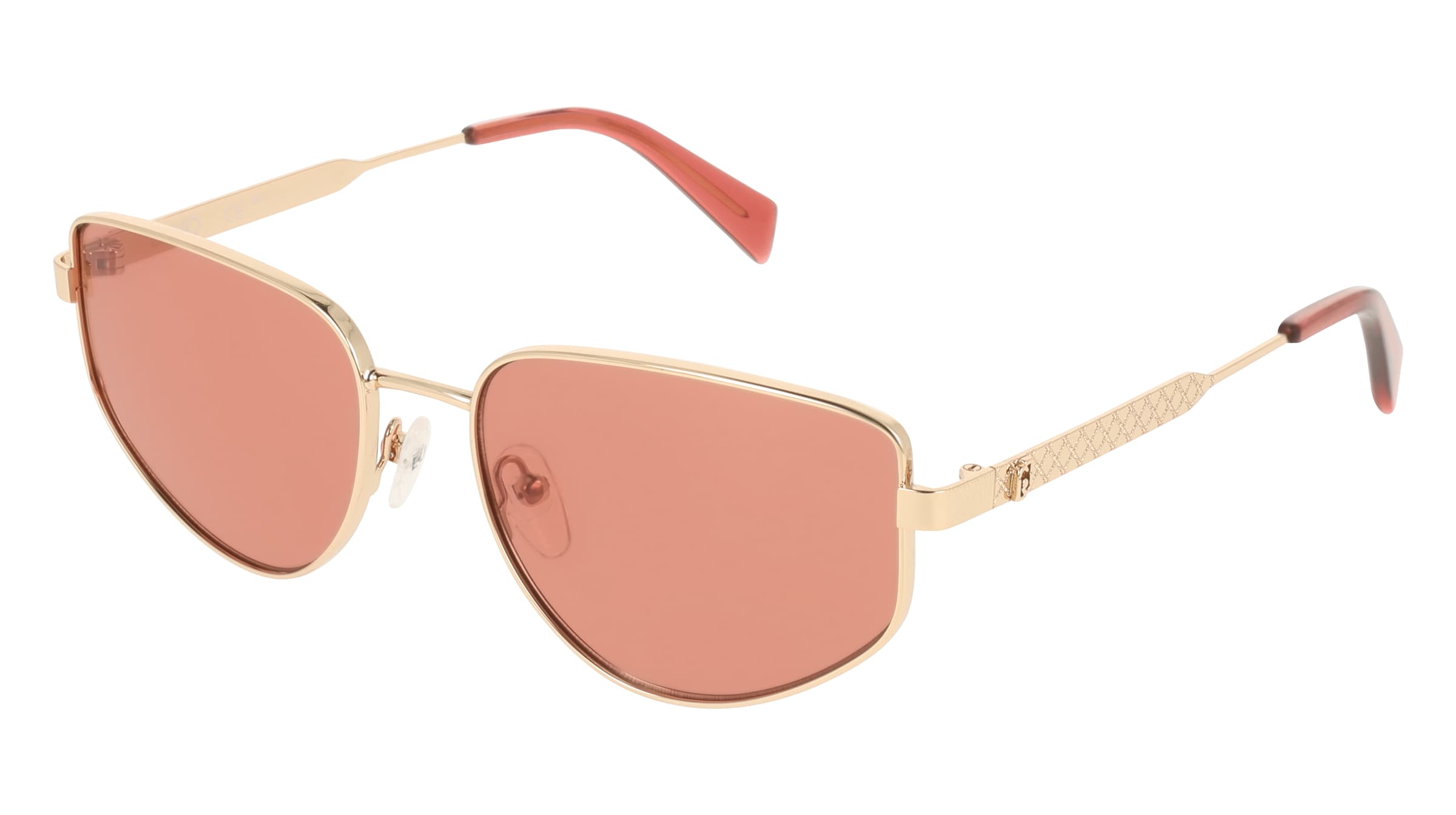 Liu Jo LJ164S Damen-Sonnenbrille Vollrand Rund Metall-Gestell, Pink