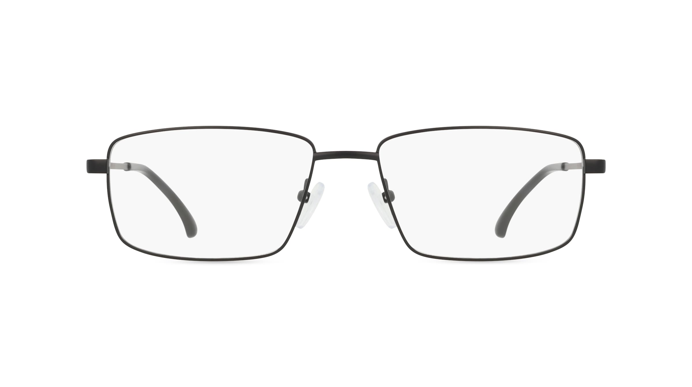 Fielmann BD 542 CL Herren-Brille inkl. Gläser Vollrand Eckig Edelstahl-Gestell 59mm/17mm/150mm, schwarz