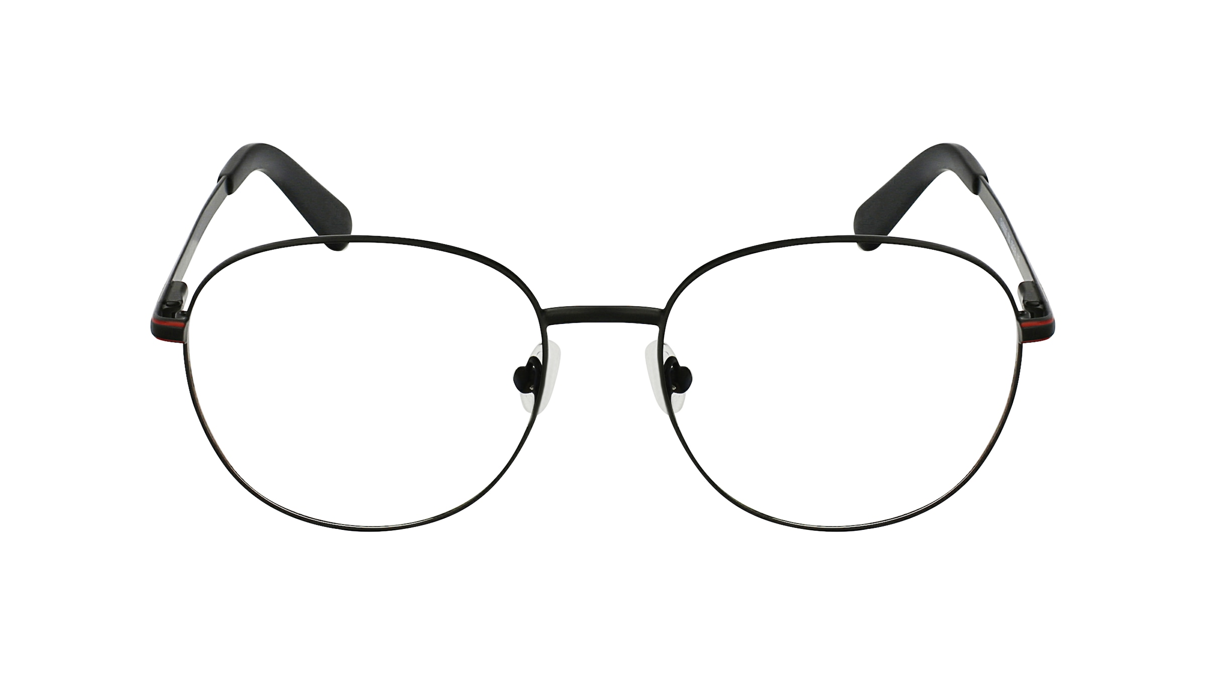 Guess GU50035 Unisex-Brille inkl. Gläser Vollrand Rund Metall-Gestell 53mm/18mm/145mm, schwarz