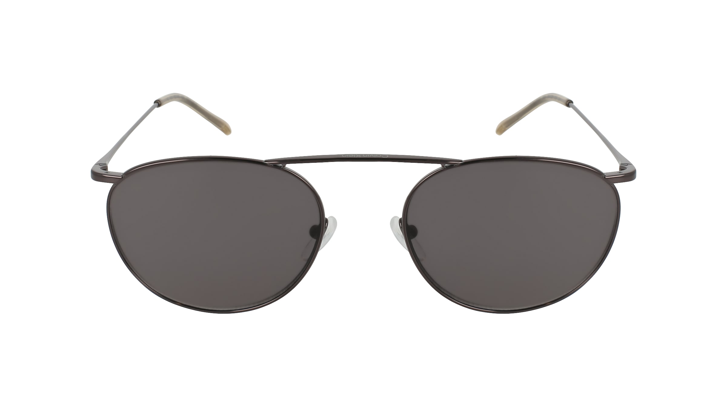 Calvin Klein CK26106ST Unisex-Sonnenbrille Vollrand Panto Titan-Gestell, grau