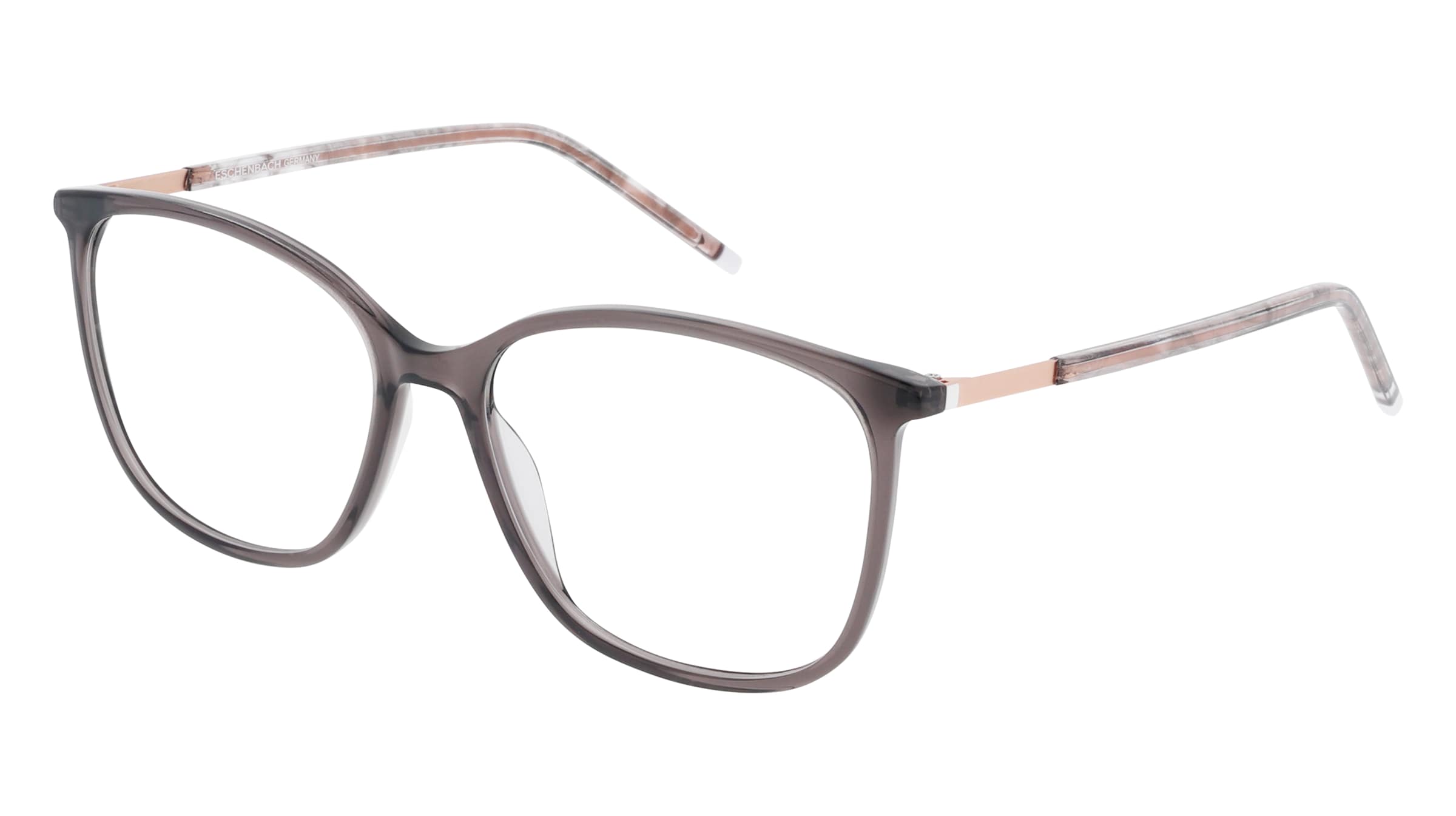 Humphrey's 581153 Damen-Brille inkl. Gläser Vollrand Cat Eye Kunststoff-Gestell 53/15/140, Grau