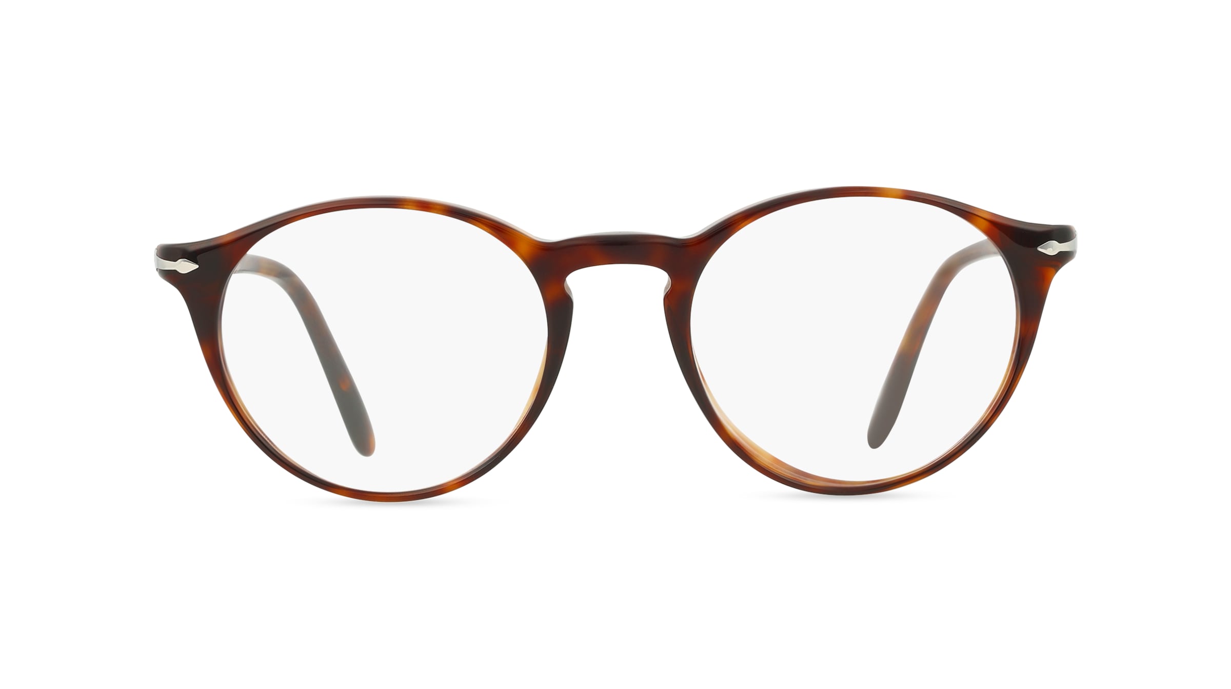 Persol 0PO3092V Herren-Brille inkl. Gläser Vollrand Panto Acetat-Gestell 50mm/19mm/145mm, braun