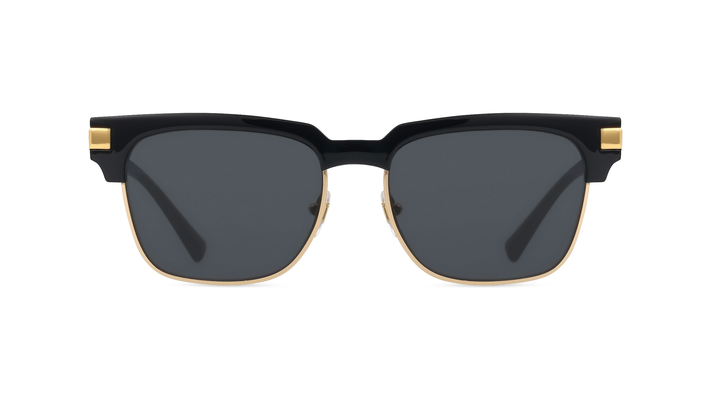 Versace VE4447 Herren-Sonnenbrille Vollrand Browline Kunststoff-Gestell, Schwarz