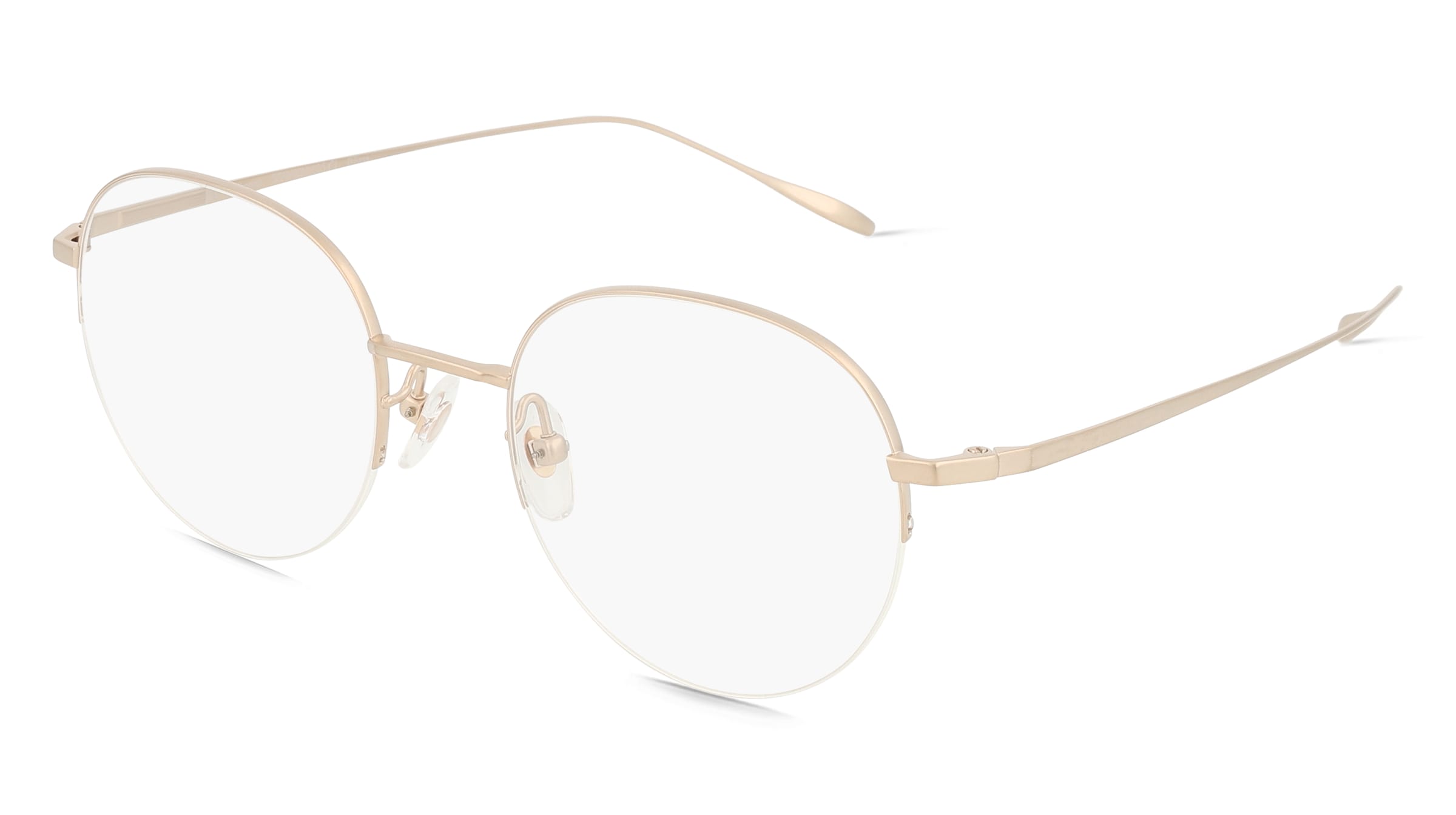 Fielmann TITANIUM 205 CL KAI Unisex-Brille inkl. Gläser Halbrand Panto Titan-Gestell 49/19/145, Gold