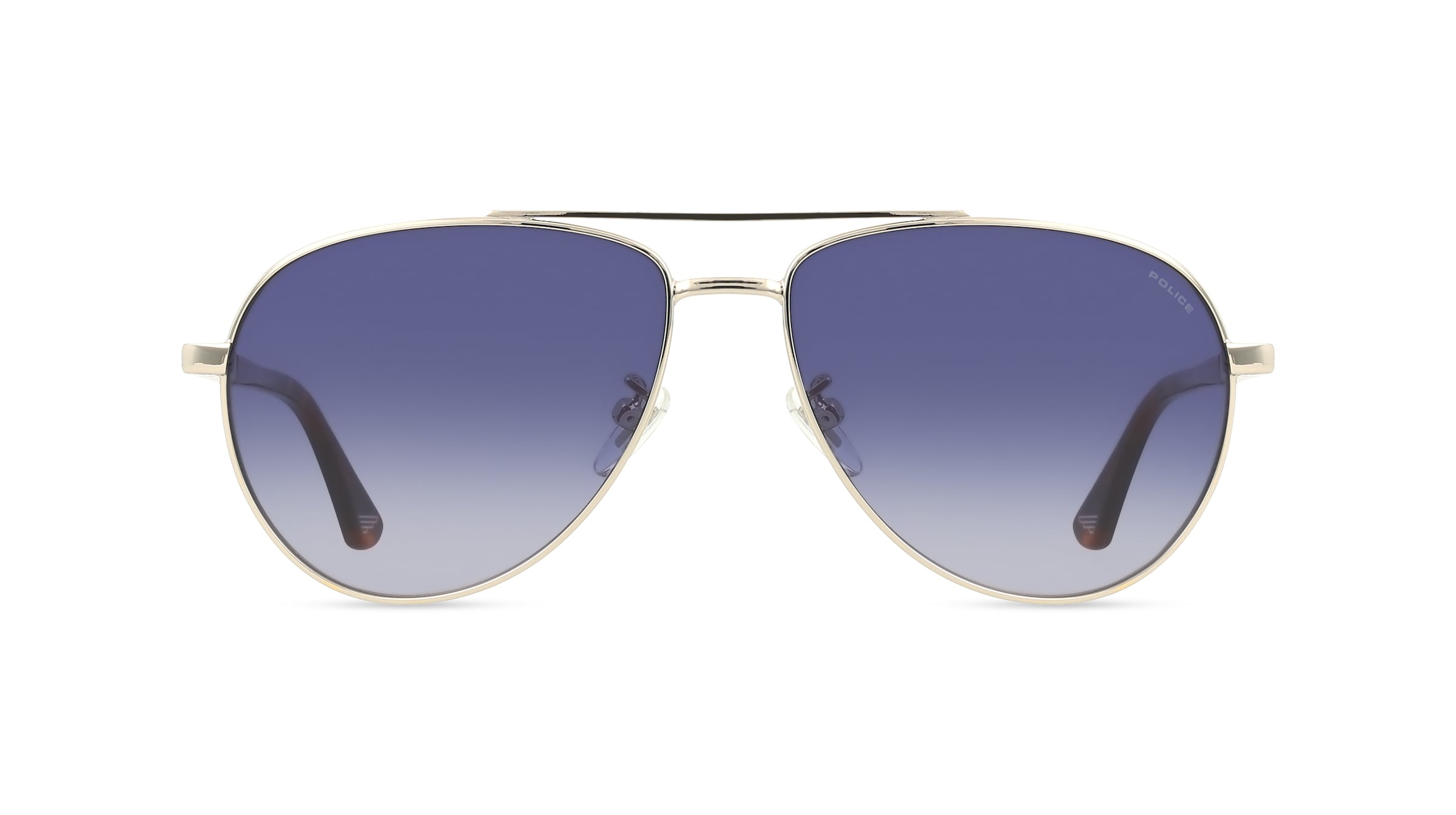 Police SPLR77 Herren-Sonnenbrille Vollrand Pilot Edelstahl-Gestell, grau