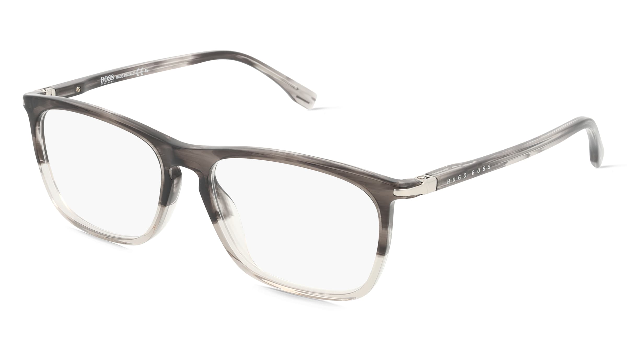Boss 1044/IT Herren-Brille inkl. Gläser Vollrand Quadratisch Acetat-Gestell 55/17/145, Grau