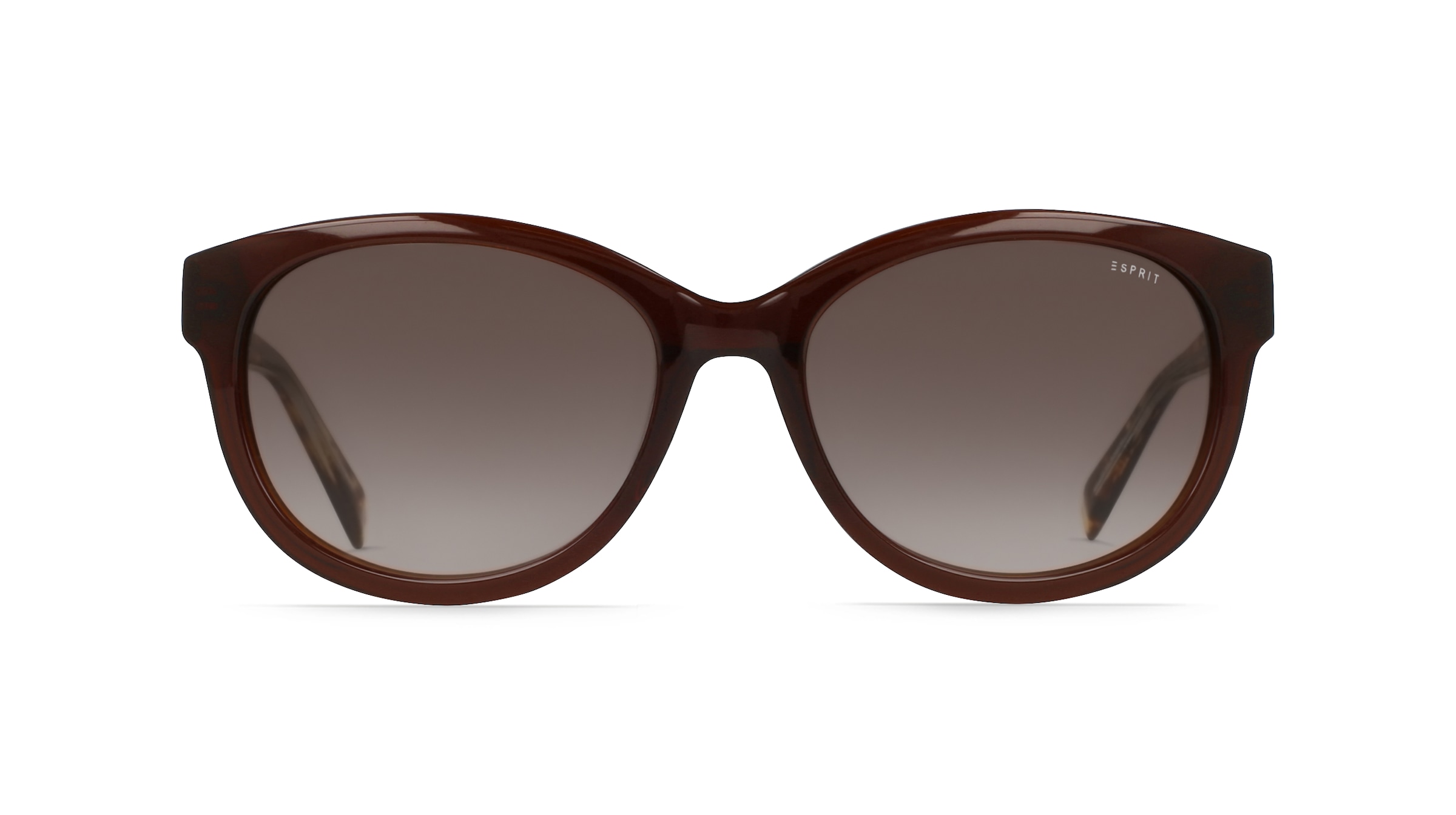 Esprit 17898 Damen-Sonnenbrille Vollrand Oval Kunststoff-Gestell, braun