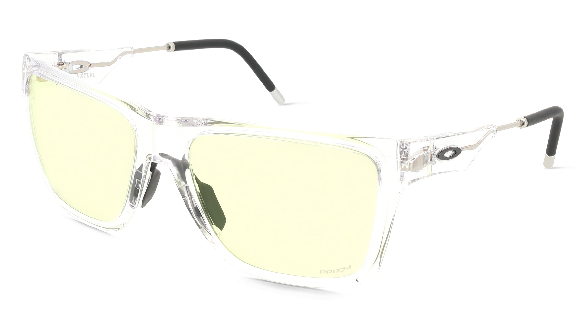 Oakley OO9249 Herren-Sonnenbrille Vollrand Quadratisch Kunststoff-Gestell, Transparent