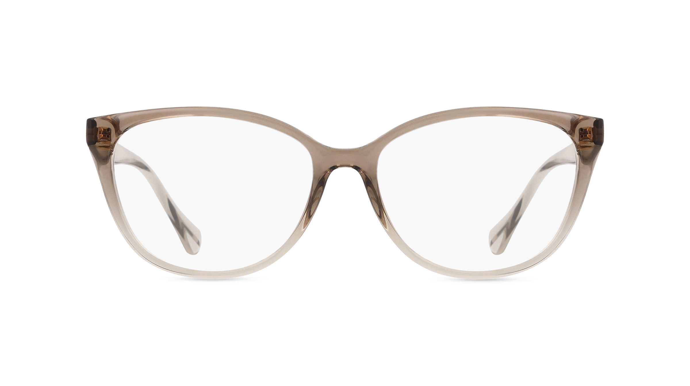 Ralph RA7135 Damen-Brille inkl. Gläser Vollrand Butterfly Kunststoff-Gestell 55mm/16mm/140mm, braun