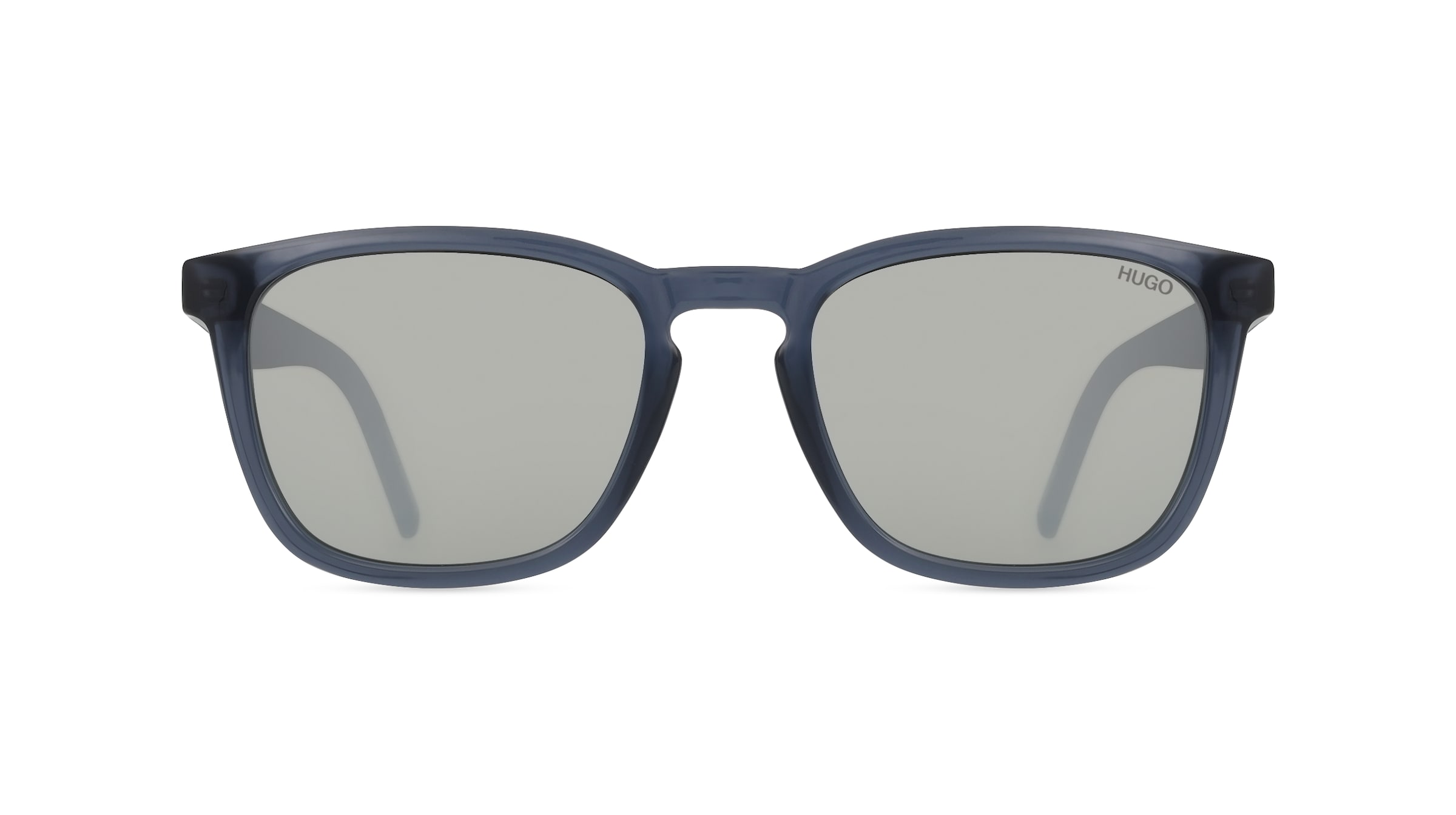 HUGO HG 1306/S Herren-Sonnenbrille Vollrand Eckig Propionat-Gestell, blau