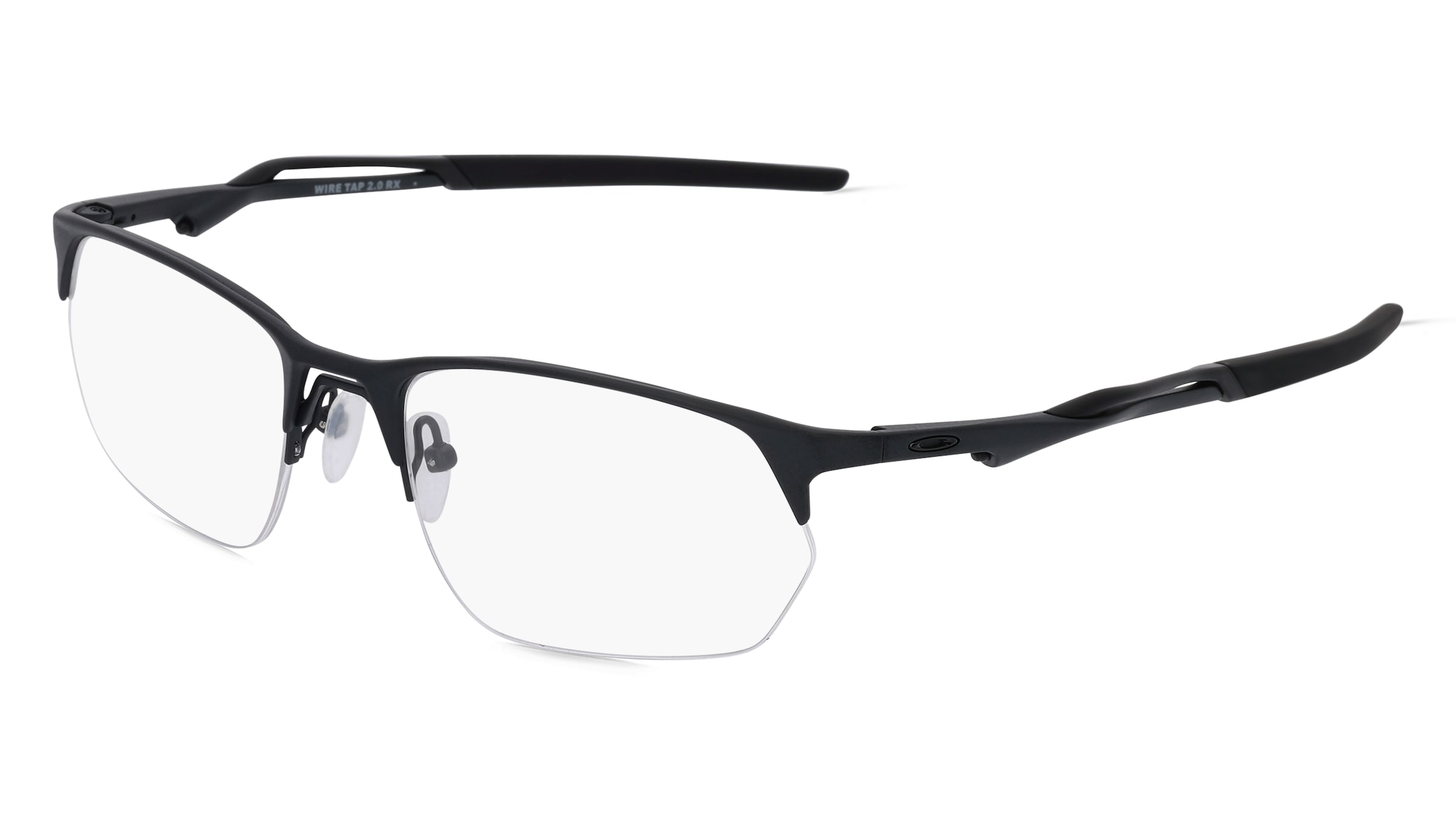 Oakley OX5152 Herren-Brille inkl. Gläser Halbrand Quadratisch Titan-Gestell 56/19/140, Grau