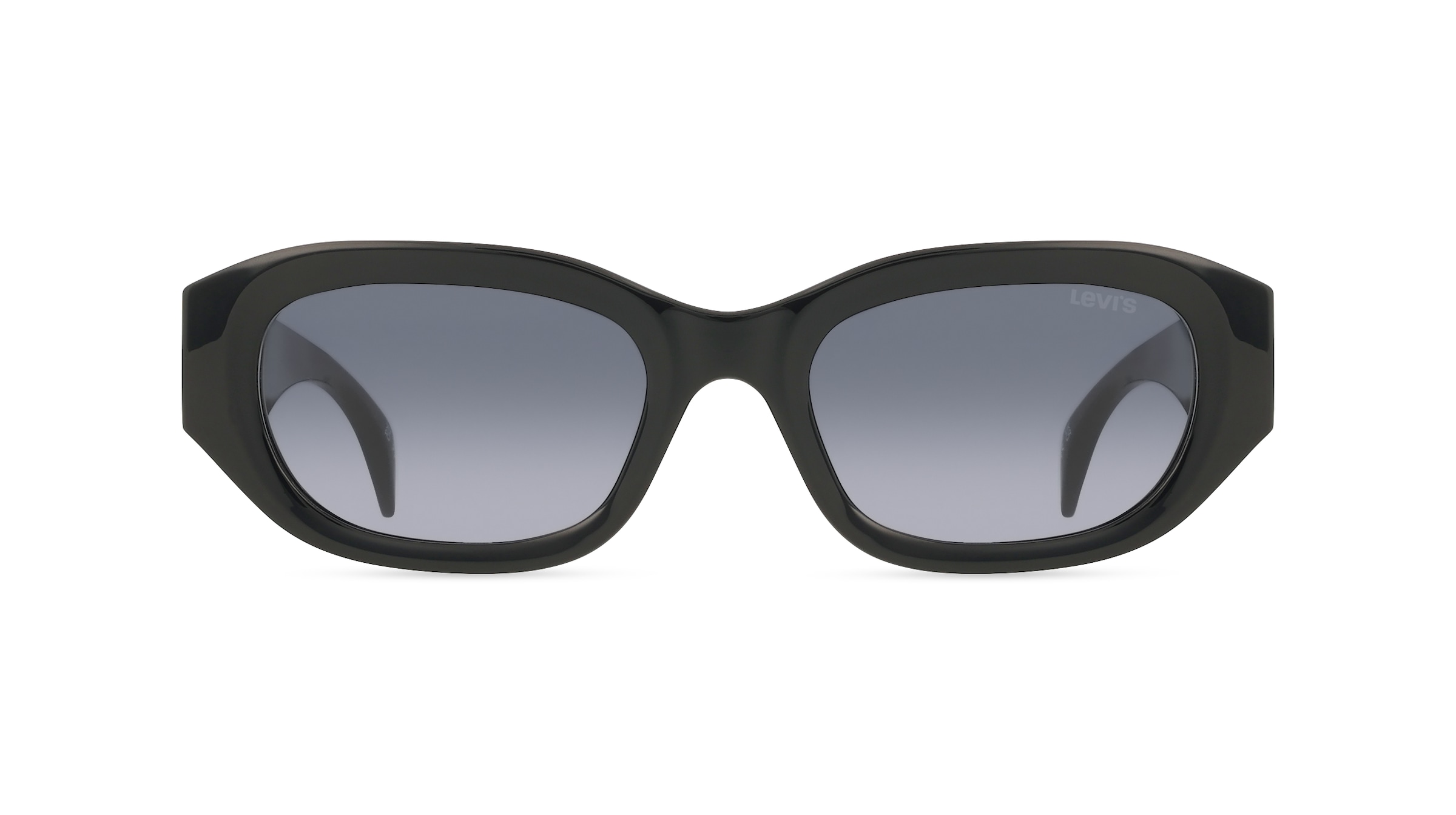 Levi's LV 1096/S Damen-Sonnenbrille Vollrand Eckig Kunststoff-Gestell, Schwarz