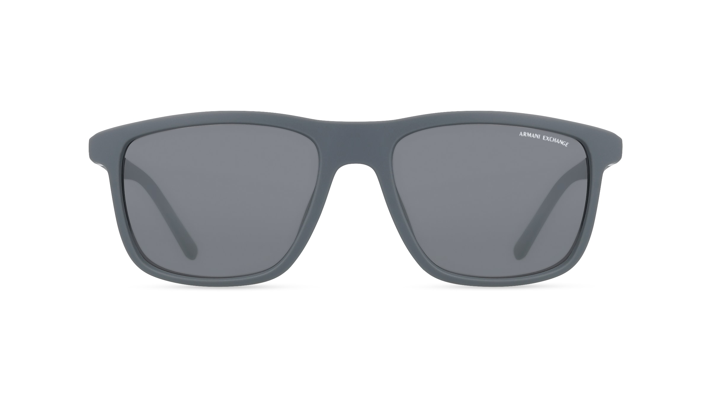 Emporio Armani AX4167SU Herren-Sonnenbrille Vollrand Quadratisch Kunststoff-Gestell, Grau