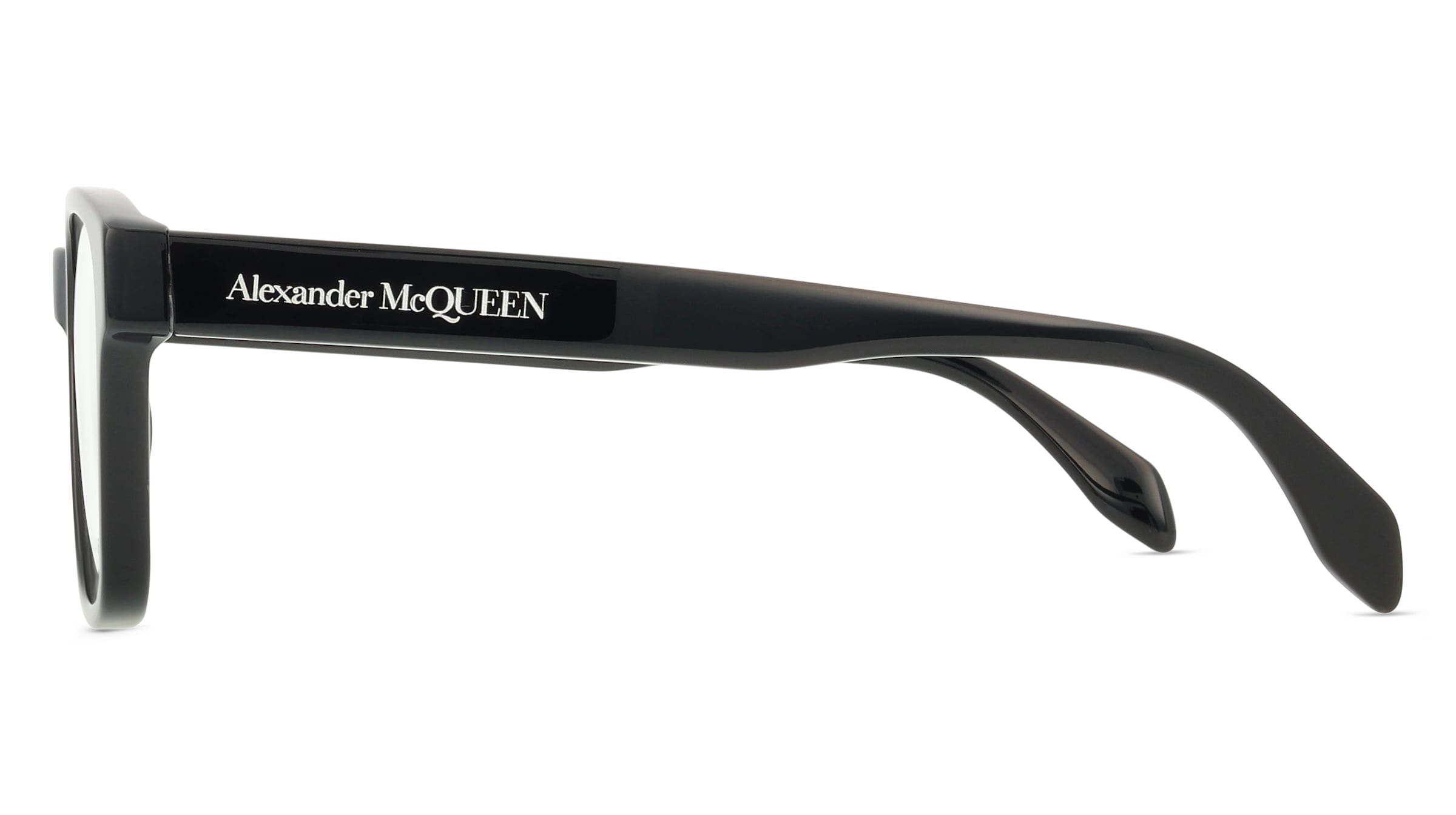 Thumbnail - Alexander McQueen AM0356O Unisex-Brille inkl. Gläser Vollrand Eckig Kunststoff-Gestell 53mm/19mm/145mm, schwarz