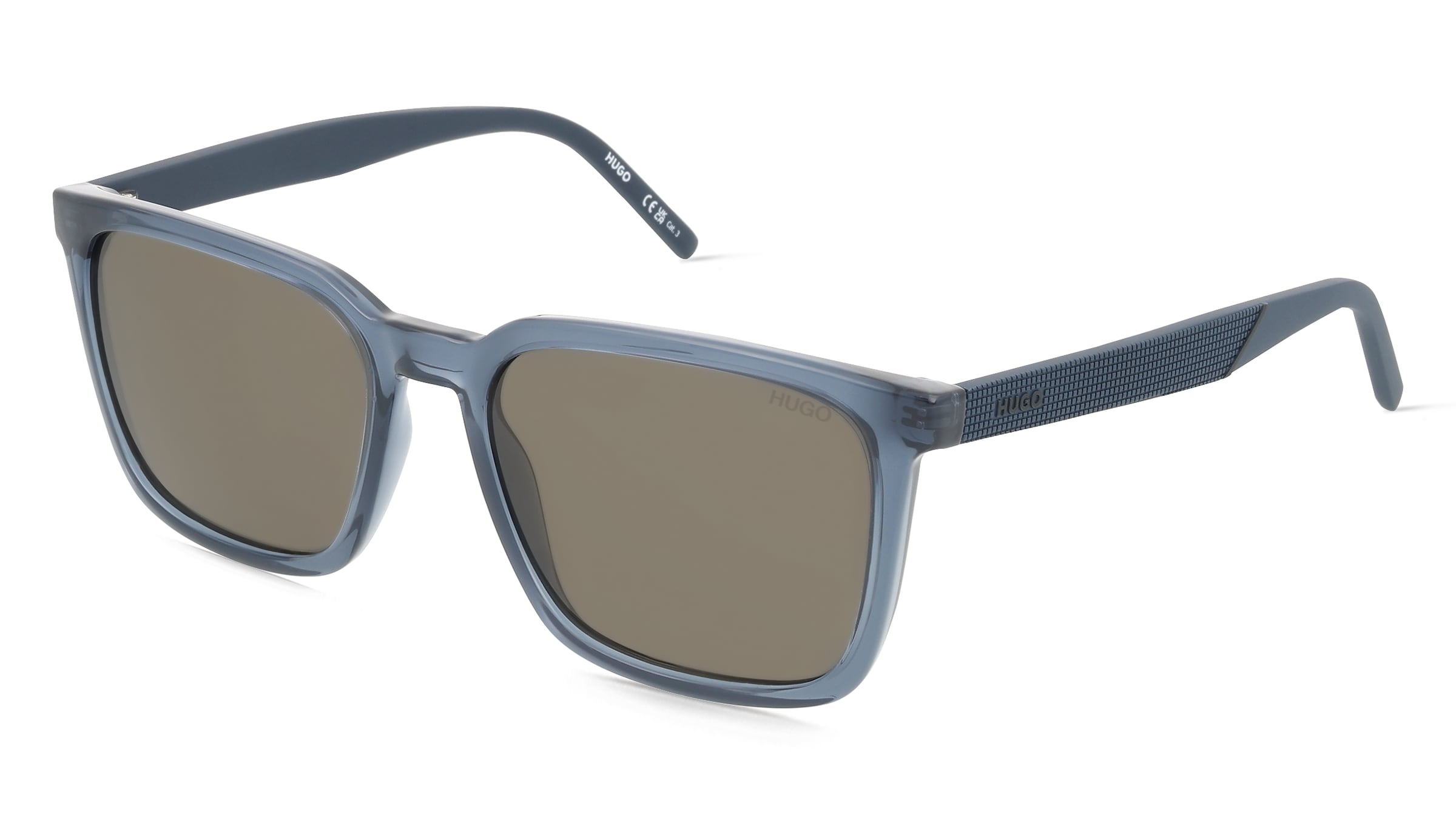 Hugo HG 1327/S Herren-Sonnenbrille Vollrand Eckig Kunststoff-Gestell, Blau