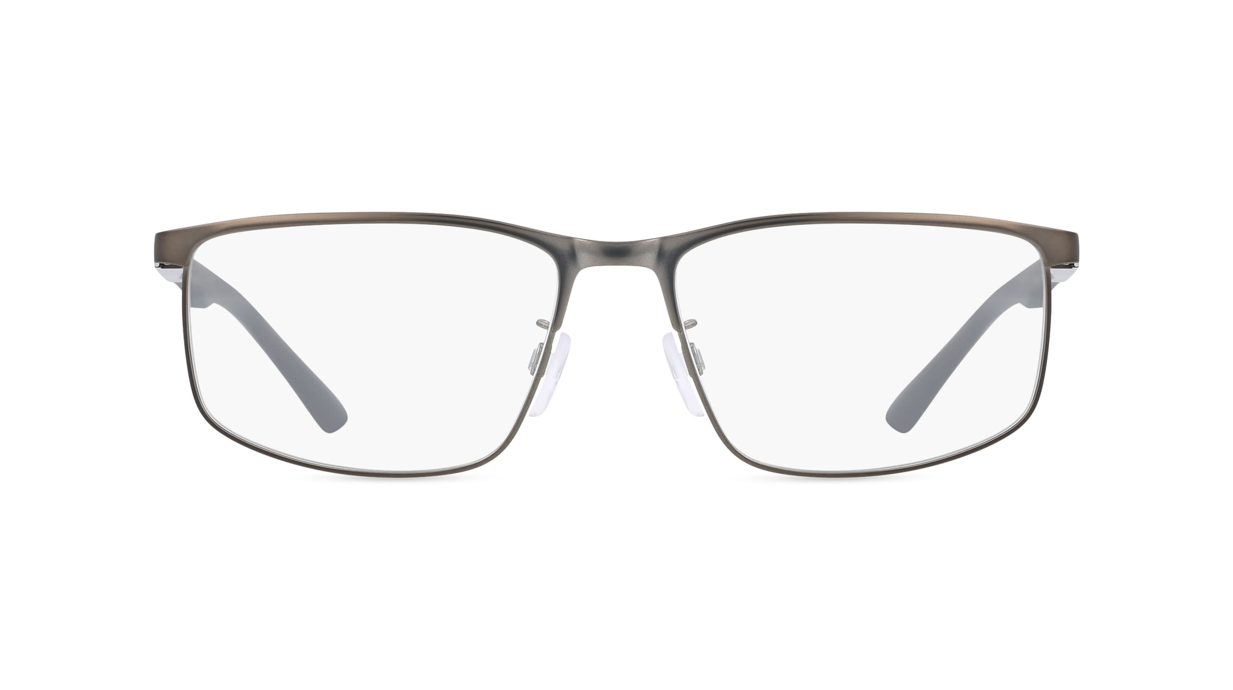 Emporio Armani EA1131 Herren-Brille inkl. Gläser Vollrand Rechteckig Metall-Gestell 56mm/17mm/145mm, grau