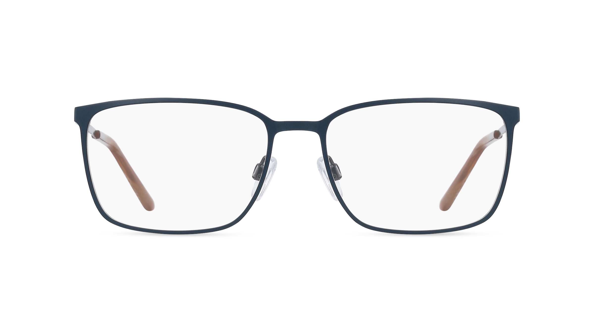 Fielmann 2198 FLEX CL Herren-Brille inkl. Gläser Vollrand Eckig Metall-Gestell 54mm/18mm/145mm, blau