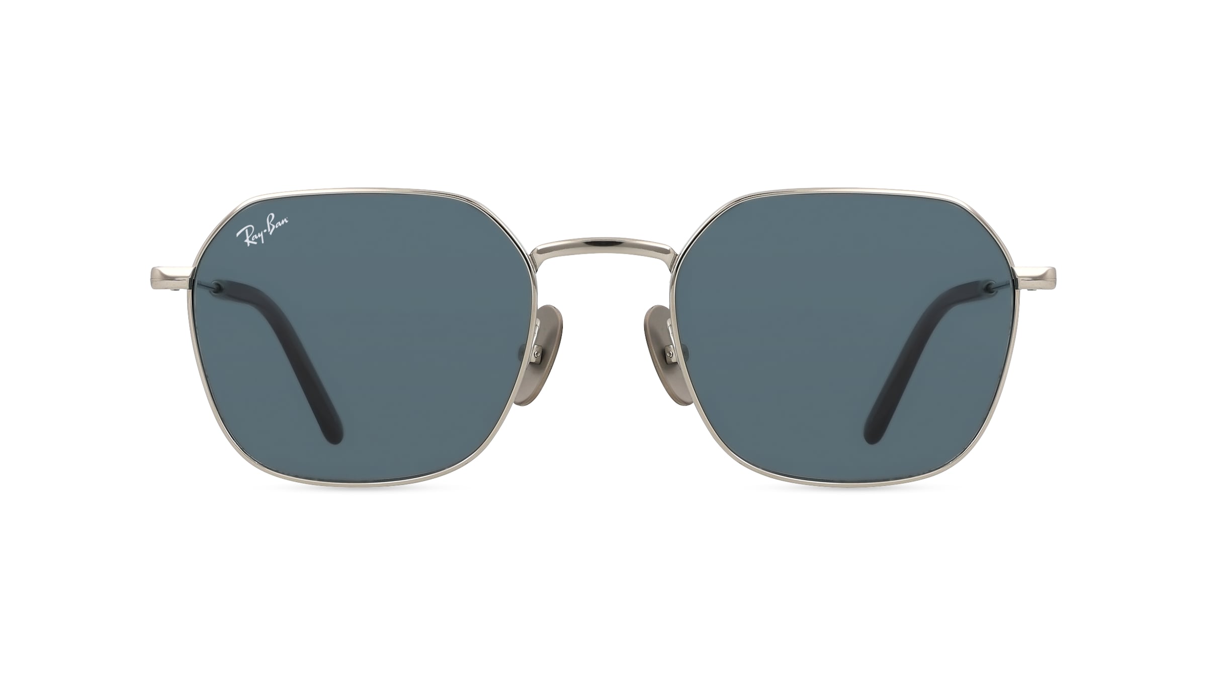 Ray-Ban RB8094 Unisex-Sonnenbrille Vollrand Eckig Titan-Gestell, silber