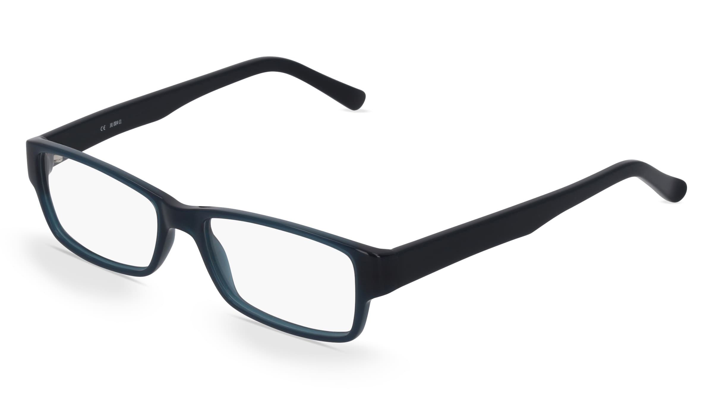 Fielmann JIL 004 CL Herren-Brille inkl. Gläser Vollrand Quadratisch Acetat-Gestell 52/16/150, Blau
