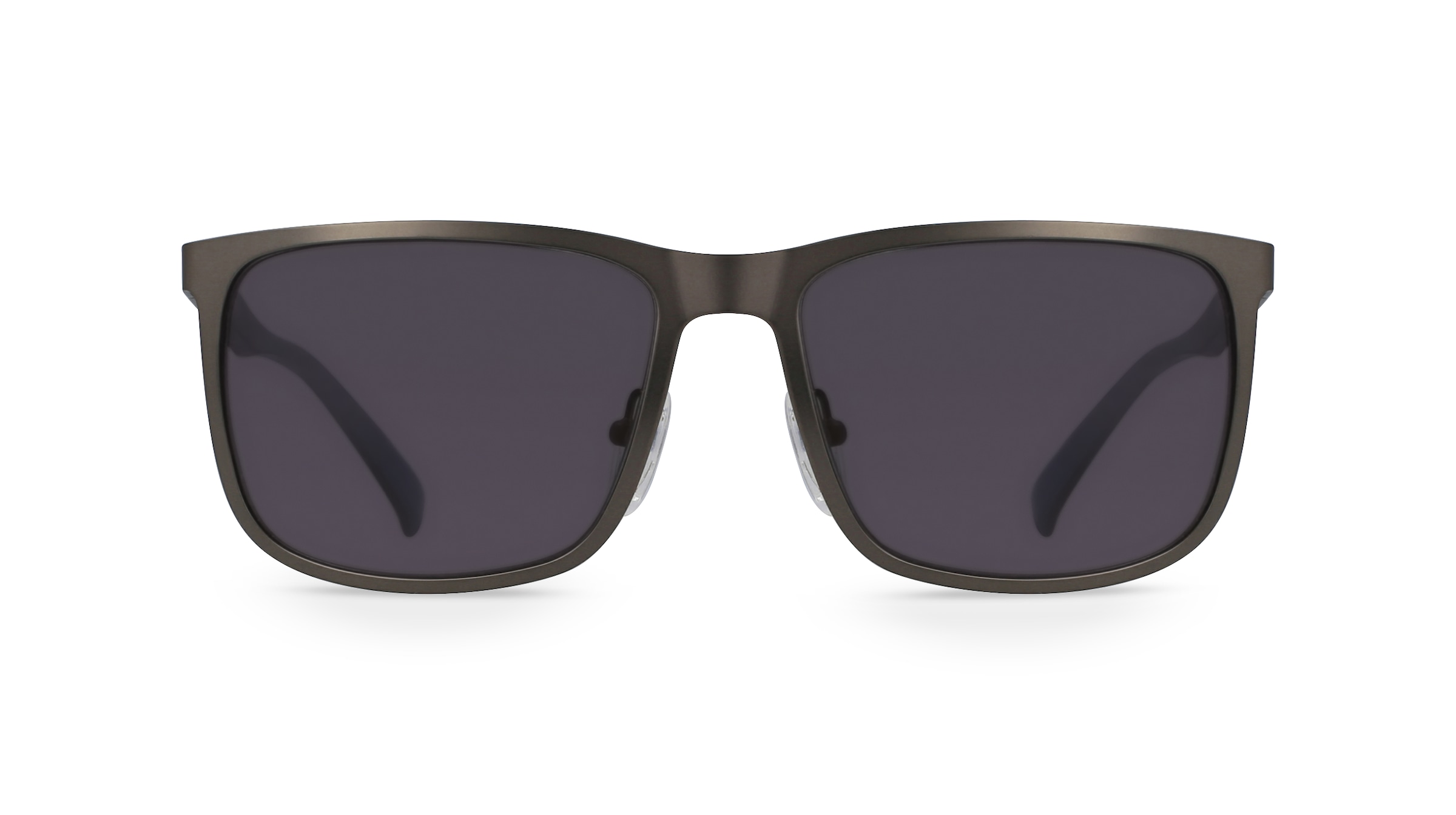 Fielmann CY 003 SUN CL Herren-Sonnenbrille Vollrand Quadratisch Edelstahl-Gestell, grau