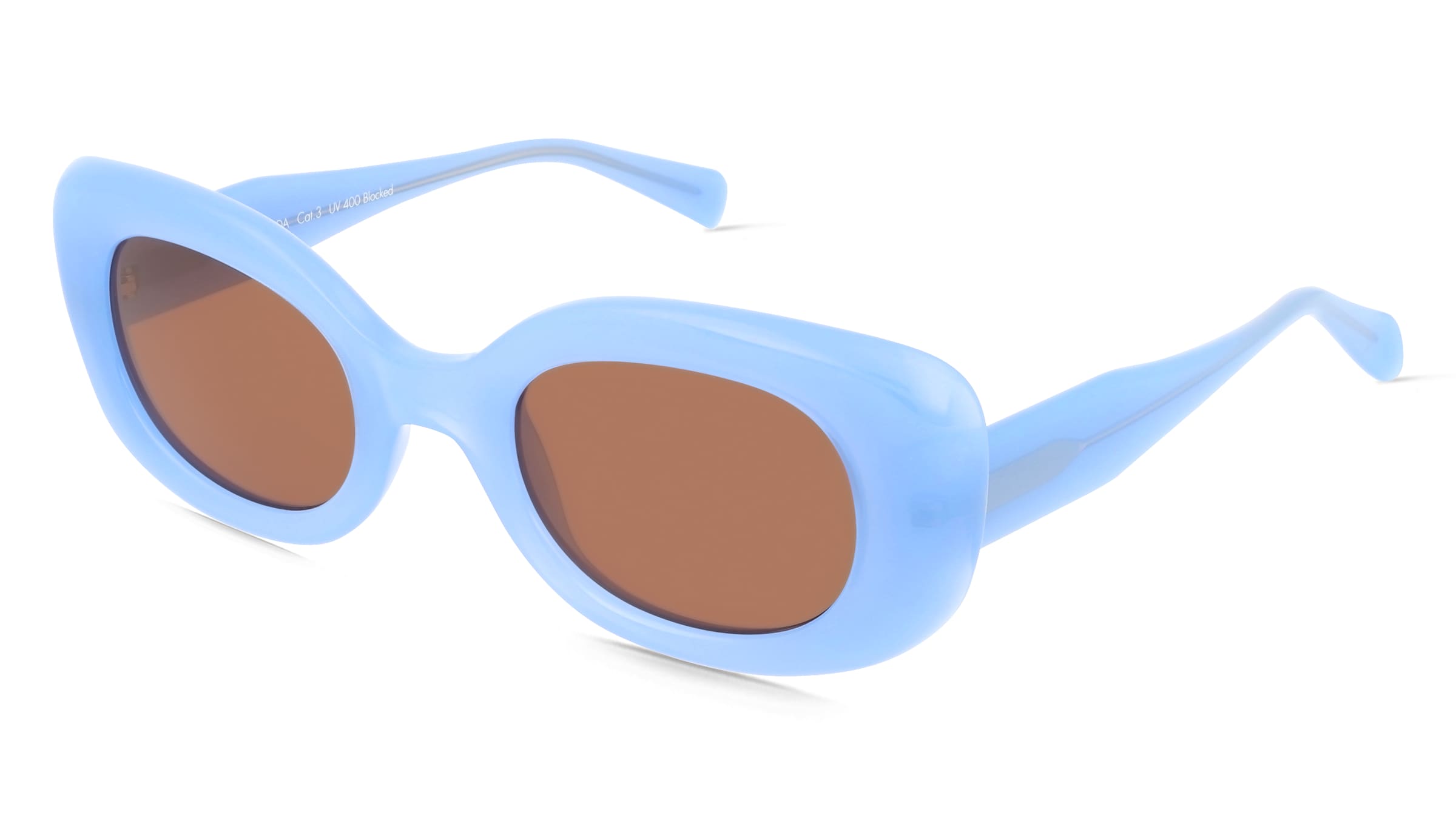 Fielmann MC 625 SUN FA FRIDA Damen-Sonnenbrille Vollrand Oval Propionat-Gestell, Blau