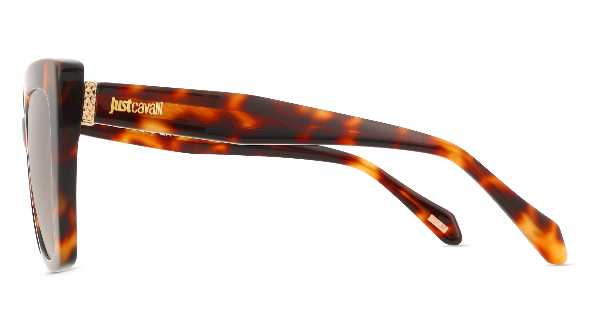 Thumbnail - Just Cavalli SJC174 Damen-Sonnenbrille Vollrand Butterfly Kunststoff-Gestell, braun