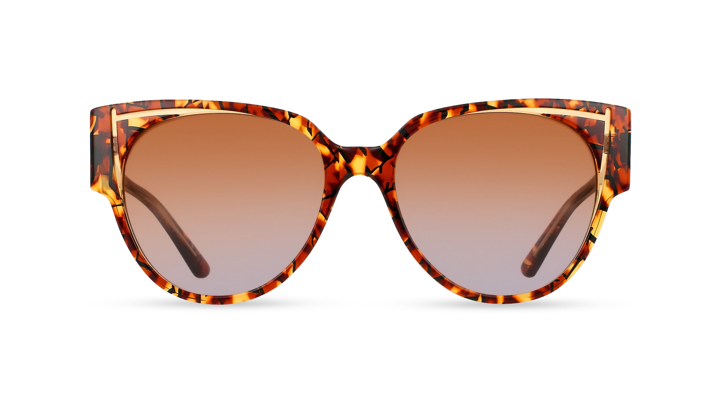 Karl Lagerfeld KL6068S Damen-Sonnenbrille Vollrand Butterfly Kunststoff-Gestell, braun