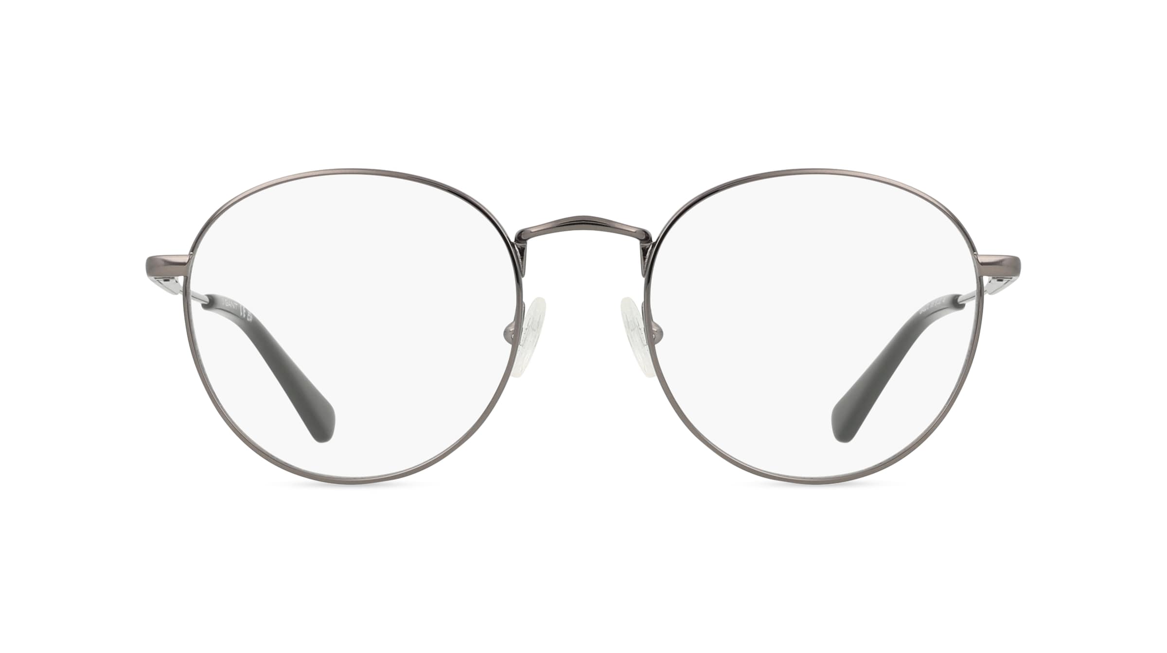 Gant GA3270 Unisex-Brille inkl. Gläser Vollrand Rund Metall-Gestell 50mm/20mm/145mm, grau