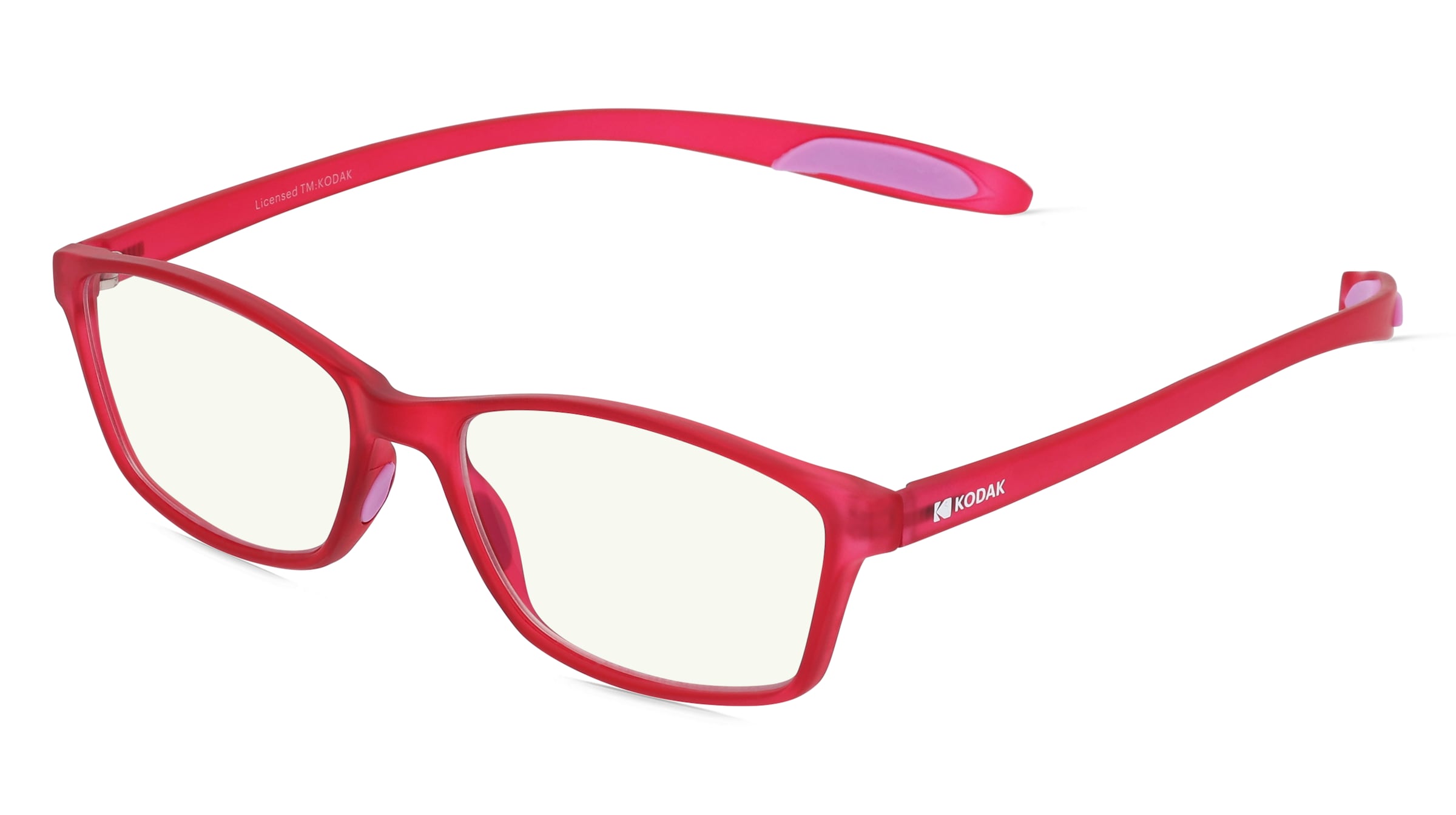 KODAK CF10000 Damen-Fertiglesebrille Vollrand Quadratisch TR90-Gestell, Pink