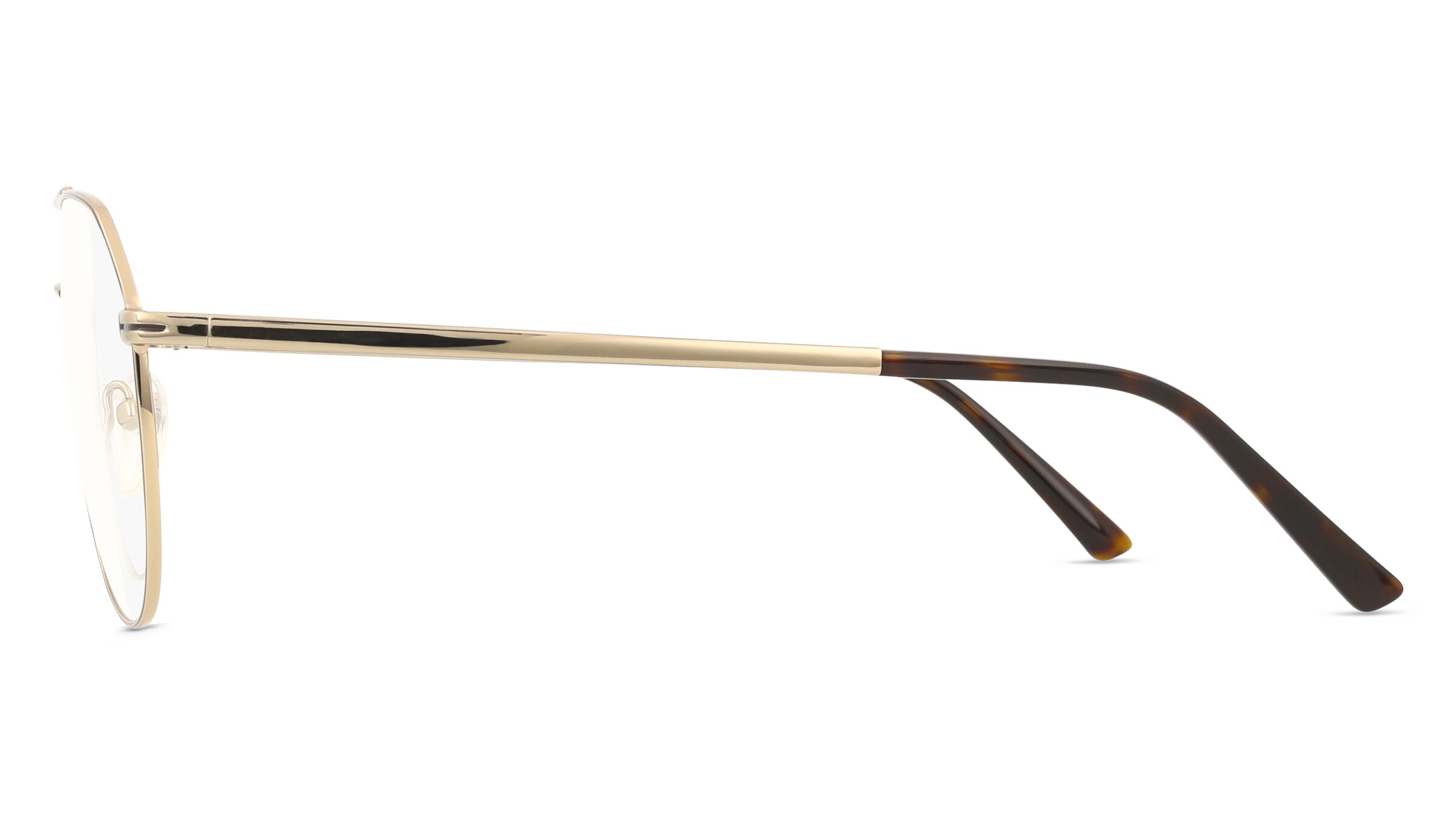 Thumbnail - Fielmann MC 570 CL DOMINIC Unisex-Brille inkl. Gläser Vollrand Pilot Metall-Gestell 60mm/17mm/145mm, gold