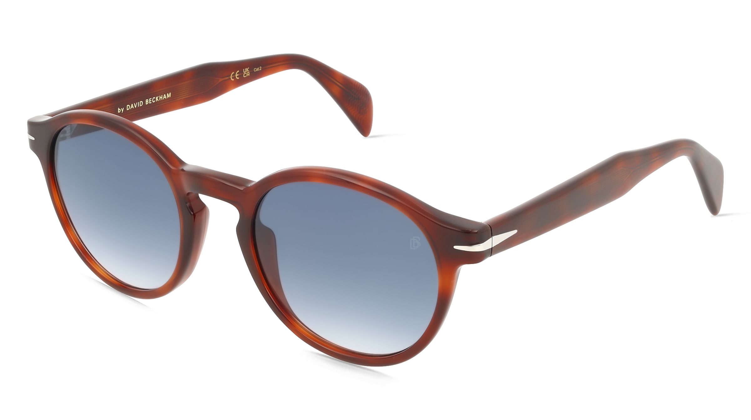 David Beckham DB 1178/S Herren-Sonnenbrille Vollrand Panto Acetat-Gestell, Braun