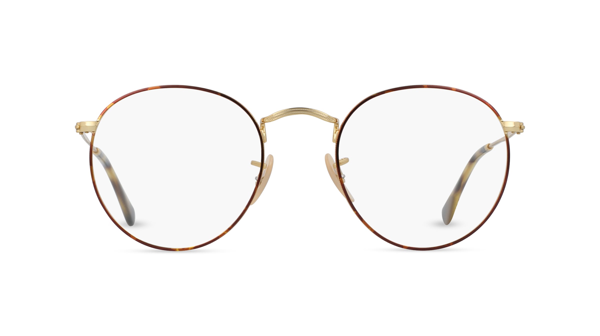 Ray-Ban RB 3447 V Unisex-Brille inkl. Gläser Vollrand Panto Metall-Gestell 50mm/21mm/145mm, gold