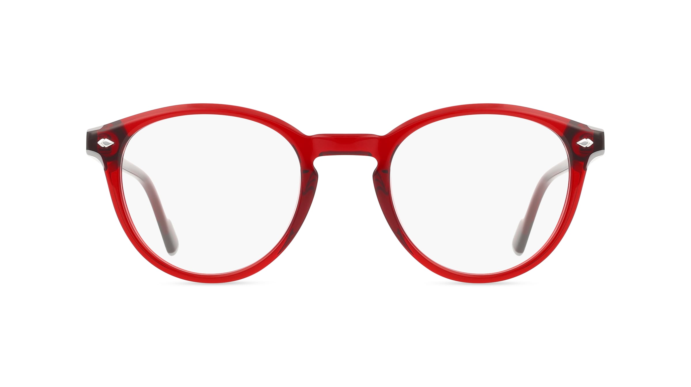 Sting VST505 Damen-Brille inkl. Gläser Vollrand Panto Acetat-Gestell 50mm/22mm/145mm, Rot