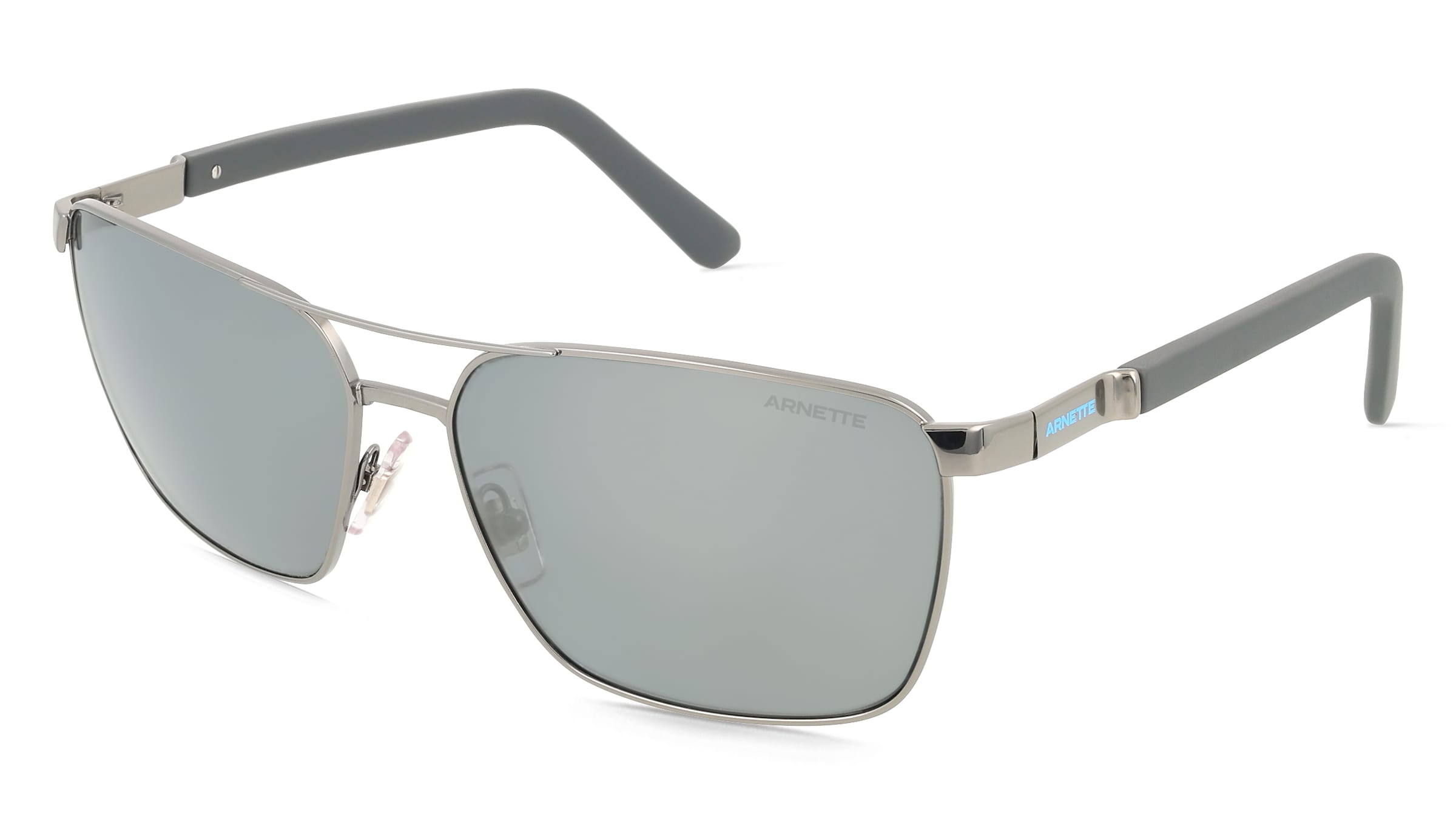 Arnette 0AN3091 BARRACAS Herren-Sonnenbrille Vollrand Quadratisch Metall-Gestell, Grau