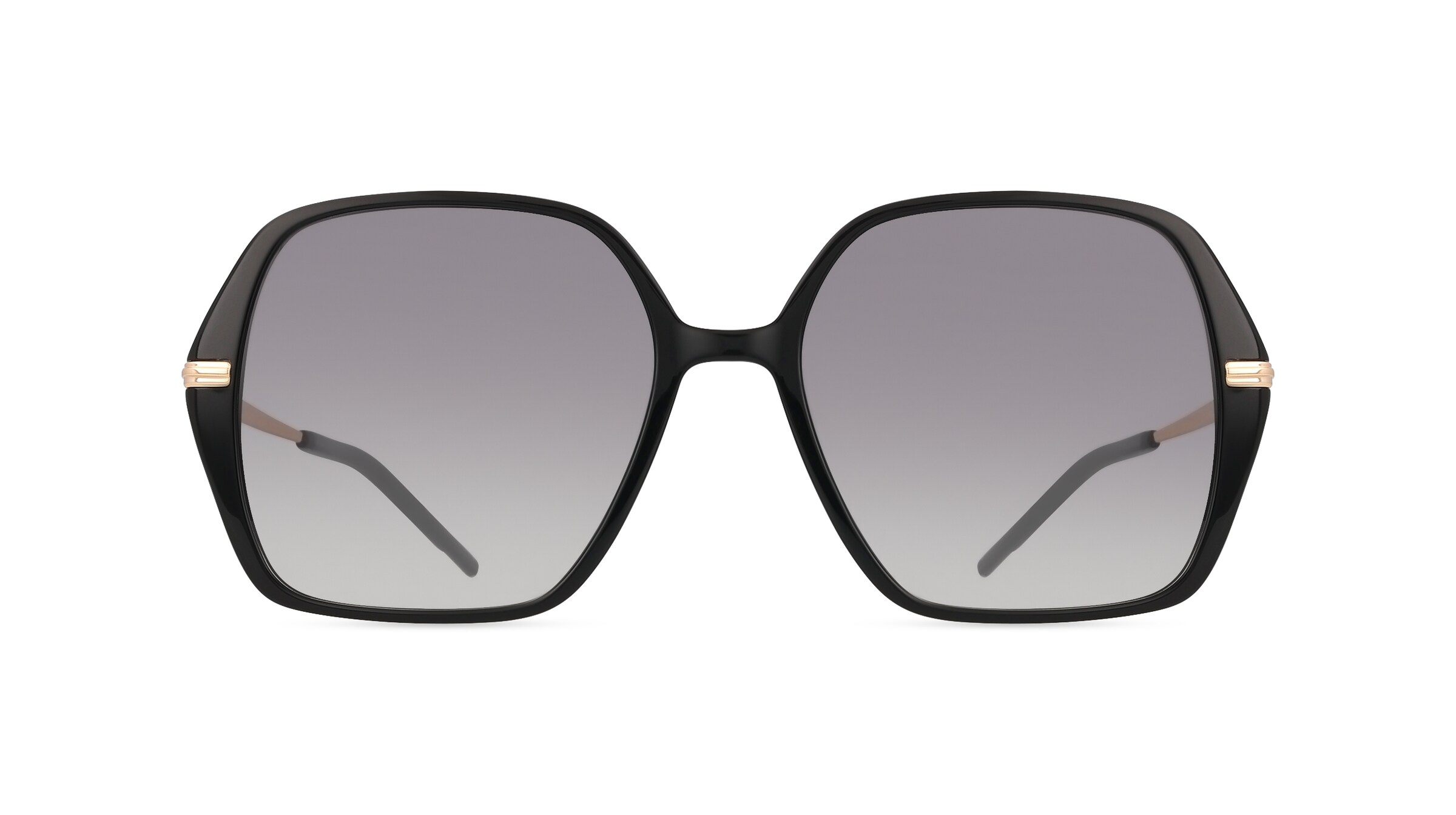 BOSS 1660/S Damen-Sonnenbrille Vollrand Eckig Acetat-Gestell, schwarz