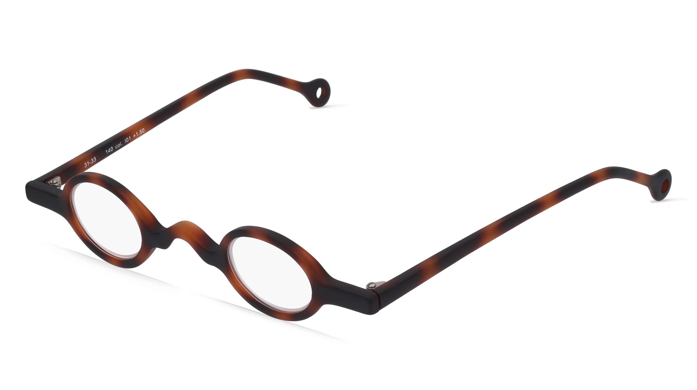 Fielmann INTERIM 001 FA Unisex-Fertiglesebrille Vollrand Rund TR90-Gestell, Havanna