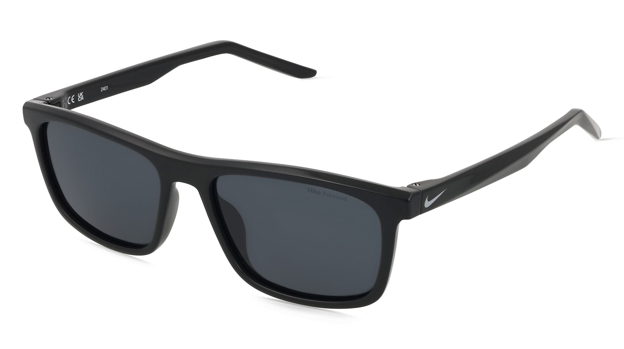 Nike EMBAR P FV2409 Unisex-Sonnenbrille Vollrand Quadratisch Acetat Spritzguss-Gestell, Schwarz