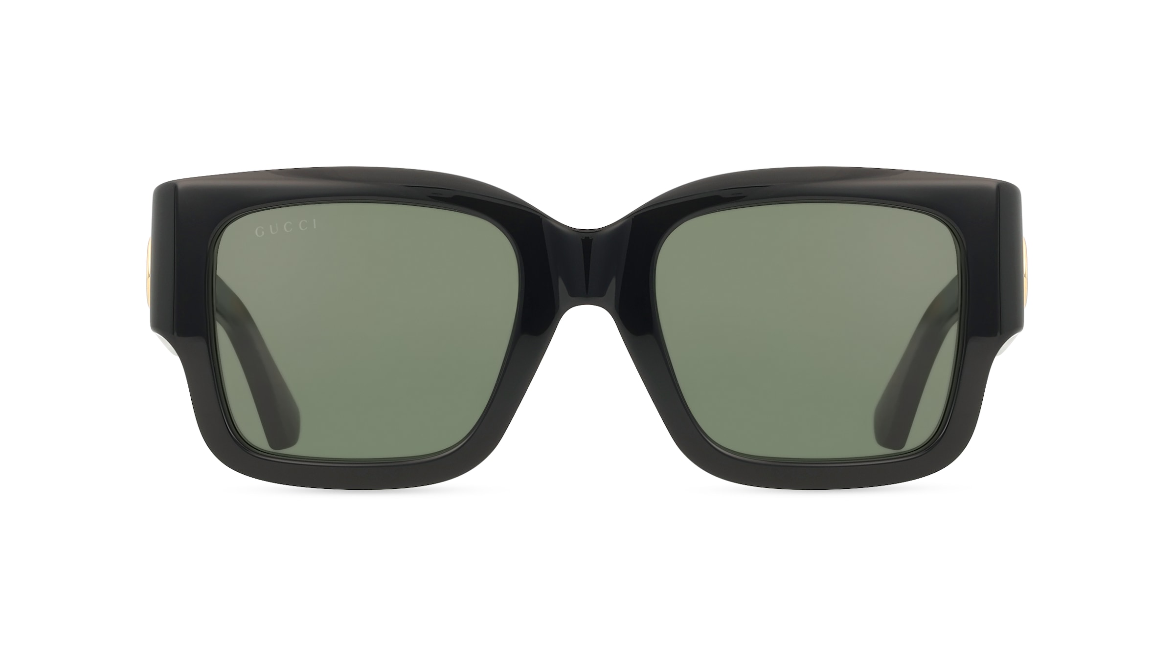 Gucci GG1663S Damen-Sonnenbrille Vollrand Eckig Acetat-Gestell, schwarz