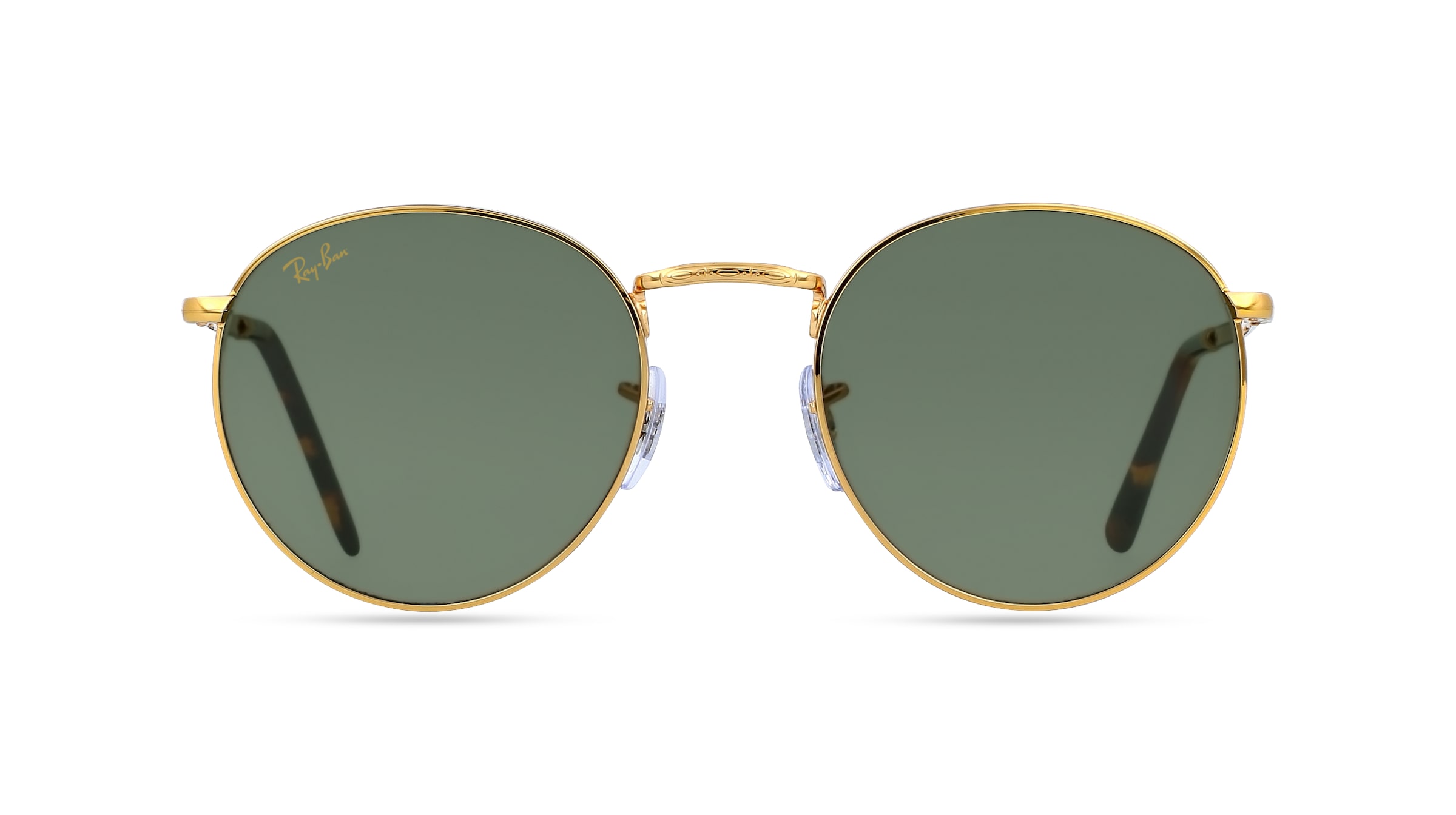 Ray-Ban RB 3637 NEW ROUND Unisex-Sonnenbrille Vollrand Panto Metall-Gestell, gold