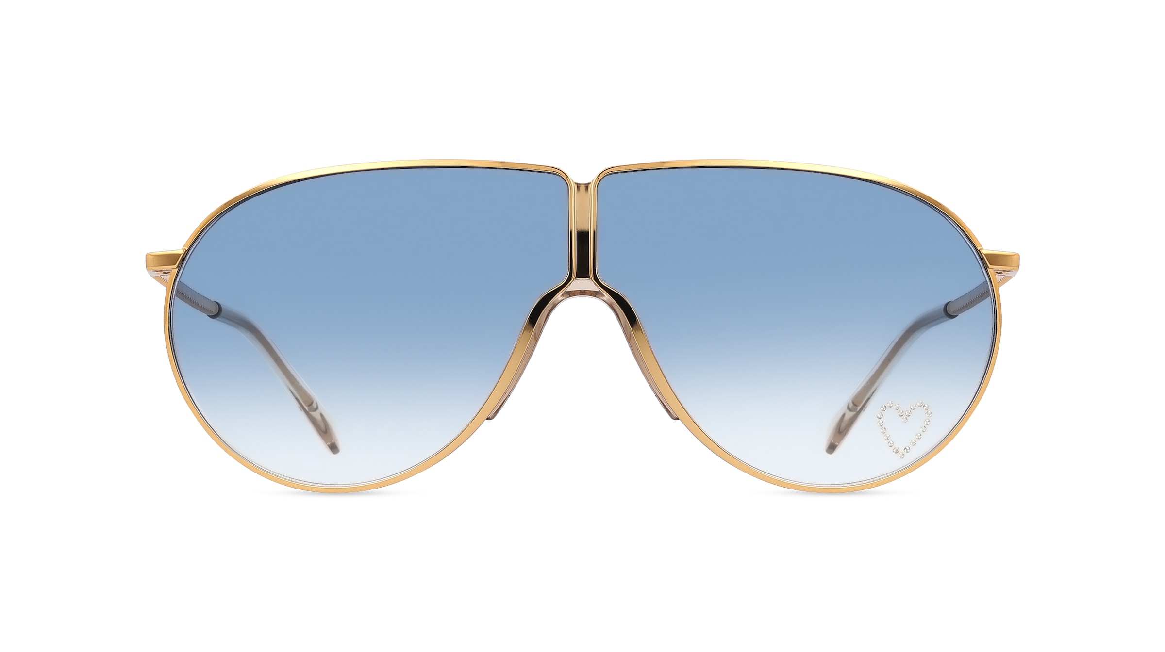 Stella McCartney SC40064I Unisex-Sonnenbrille Vollrand Pilot Metall-Gestell, gold