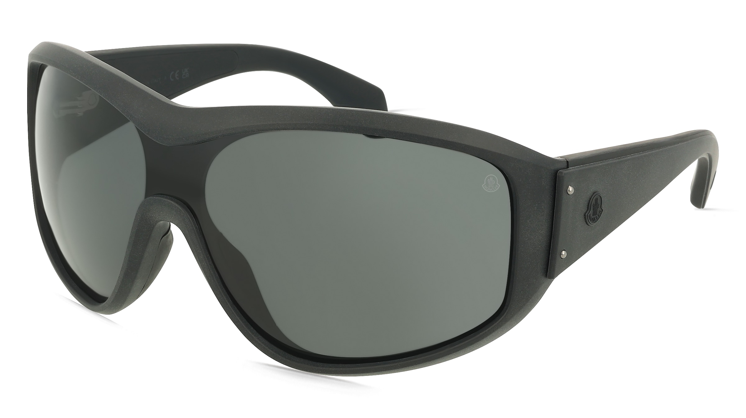 Moncler 0ME8016U THYRA Unisex-Sonnenbrille Vollrand Oval Kunststoff-Gestell, Schwarz