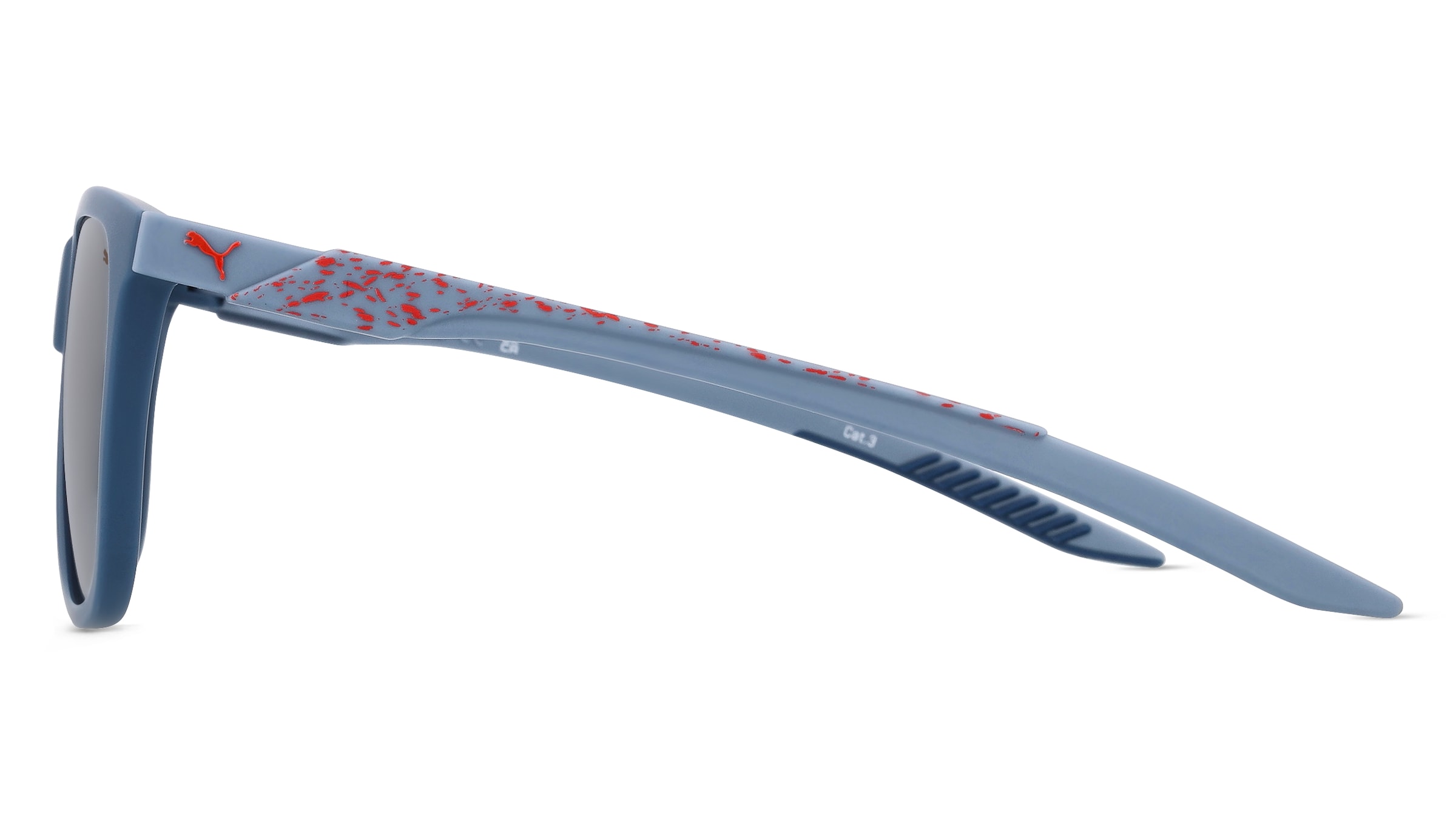 Thumbnail - Puma PU0395S Herren-Sonnenbrille Vollrand Quadratisch Kunststoff-Gestell, blau