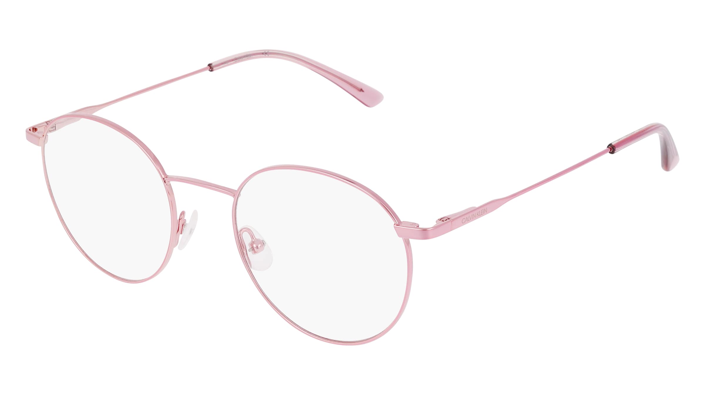 Calvin Klein CK 19119 Unisex-Brille inkl. Gläser Vollrand Rund Metall-Gestell 49/20/145, Pink